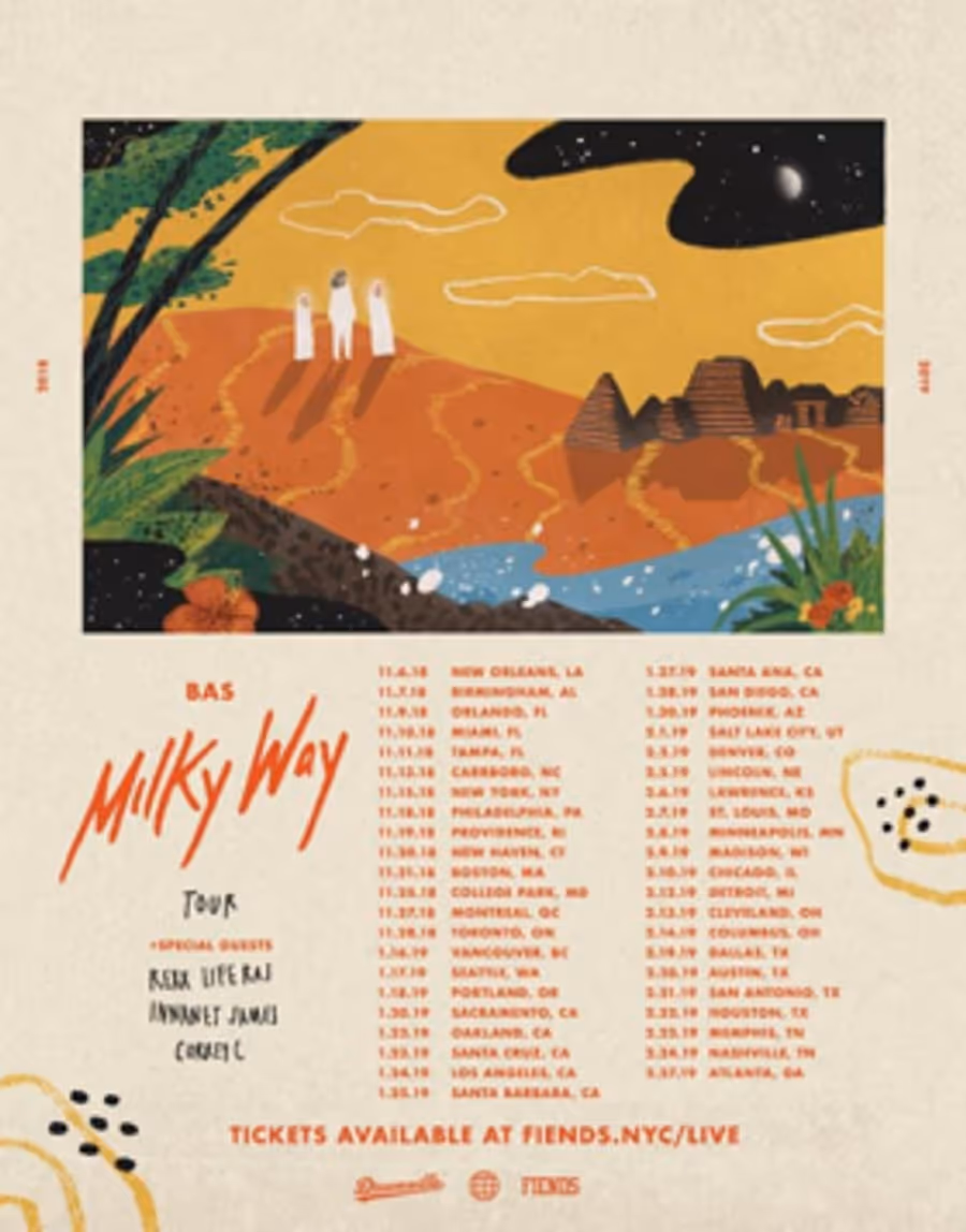 Rostrum Records Announce Rapper Innanet James To Join Bas On Milky Way Tour Image