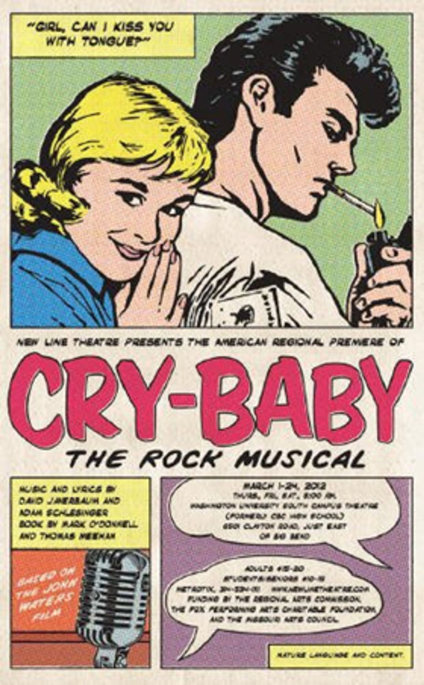 John Waters' CRY-BABY Musical to Open New Line Theatre's 29th Season John Waters' CRY-BABY Musical to Open New Line Theatre's 29th Season Image