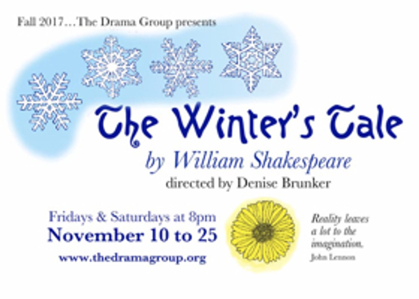 Royalty Collides in THE WINTER'S TALE at The Drama Group  Image