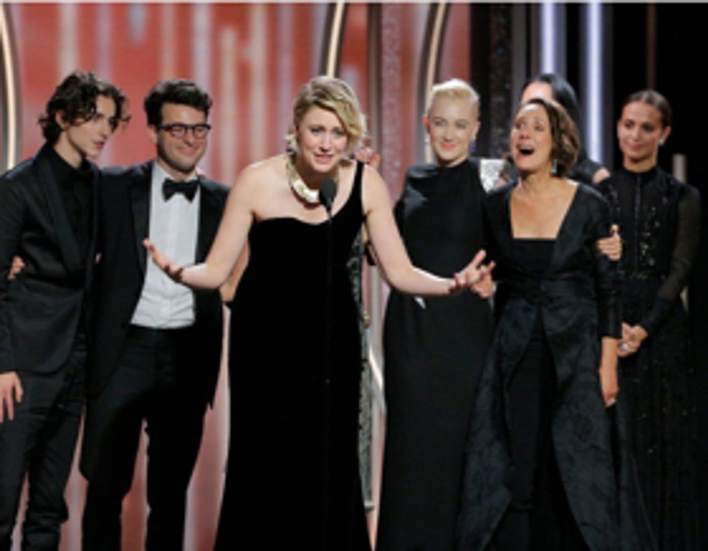 LADY BIRD, ft. Broadway Stars, Wins Golden Globe for Best Motion Picture LADY BIRD, ft. Broadway Stars, Wins Golden Globe for Best Motion Picture Image