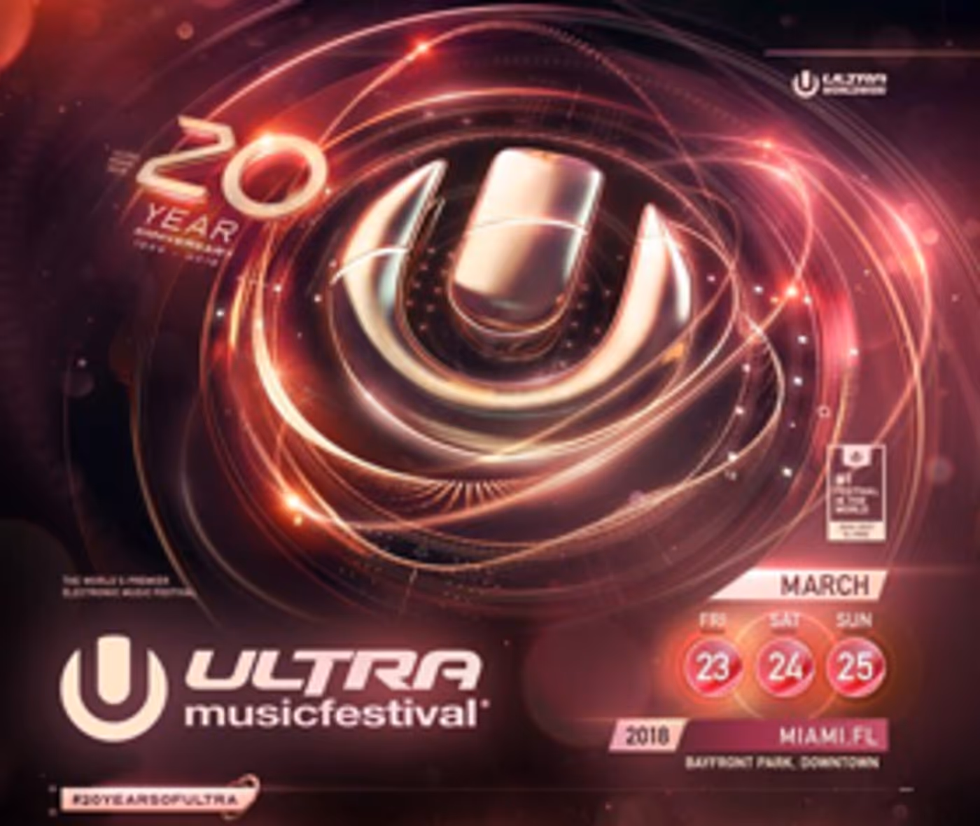 Ultra Music Festival Announces Phase One of 20th Anniversary Image