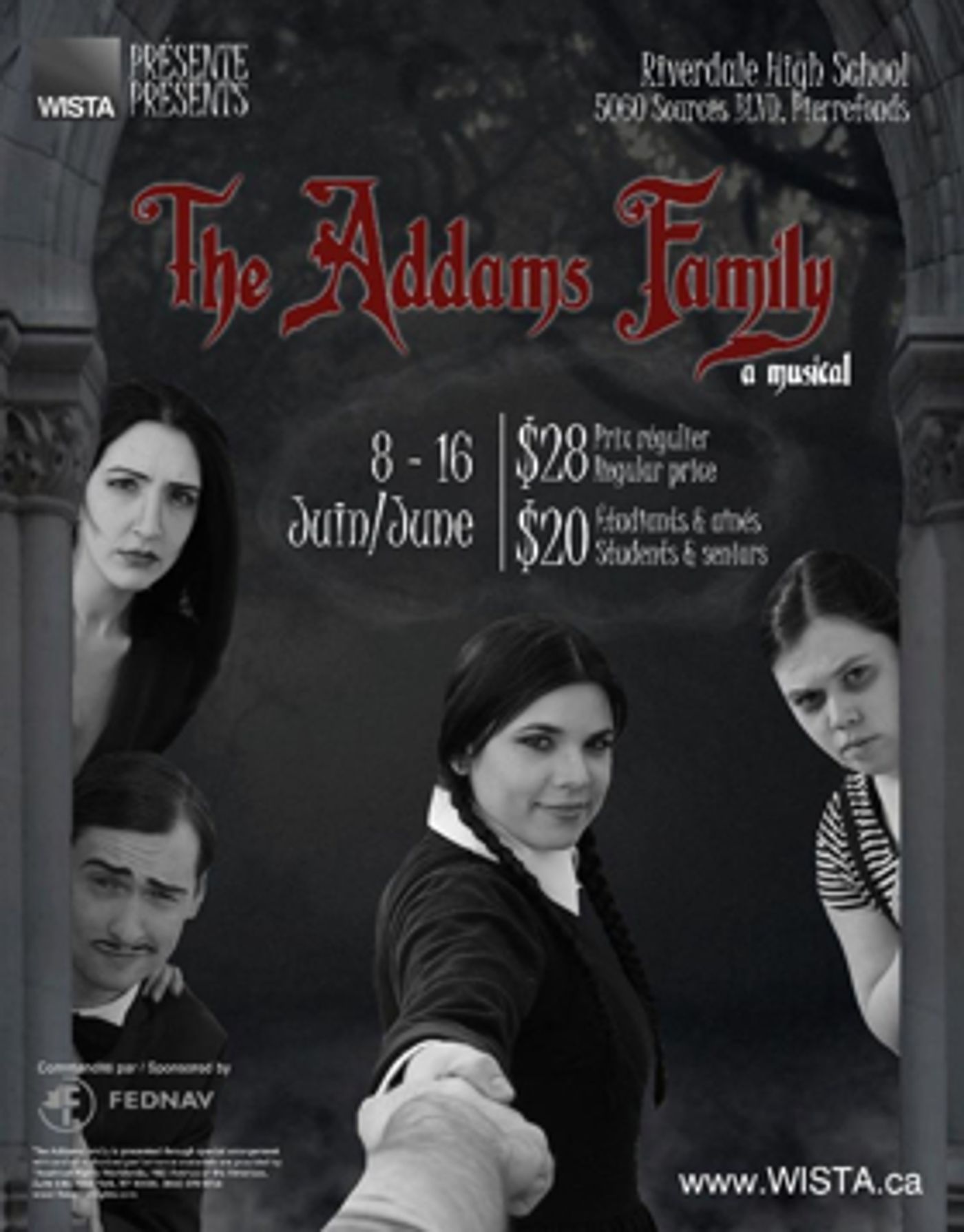 WISTA to Present THE ADDAMS FAMILY 6/8-16 WISTA to Present THE ADDAMS FAMILY 6/8-16 Image