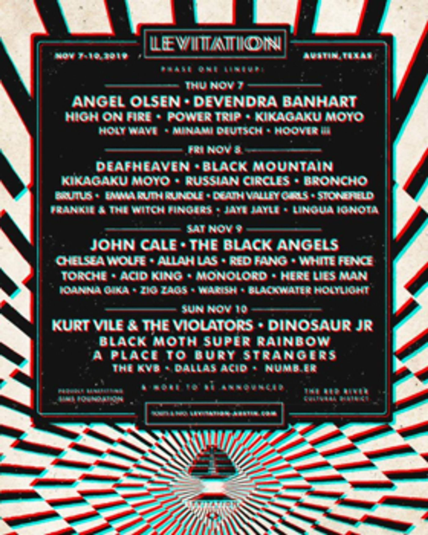 Levitation 2019 Announces Phase One Lineup Levitation 2019 Announces Phase One Lineup Image