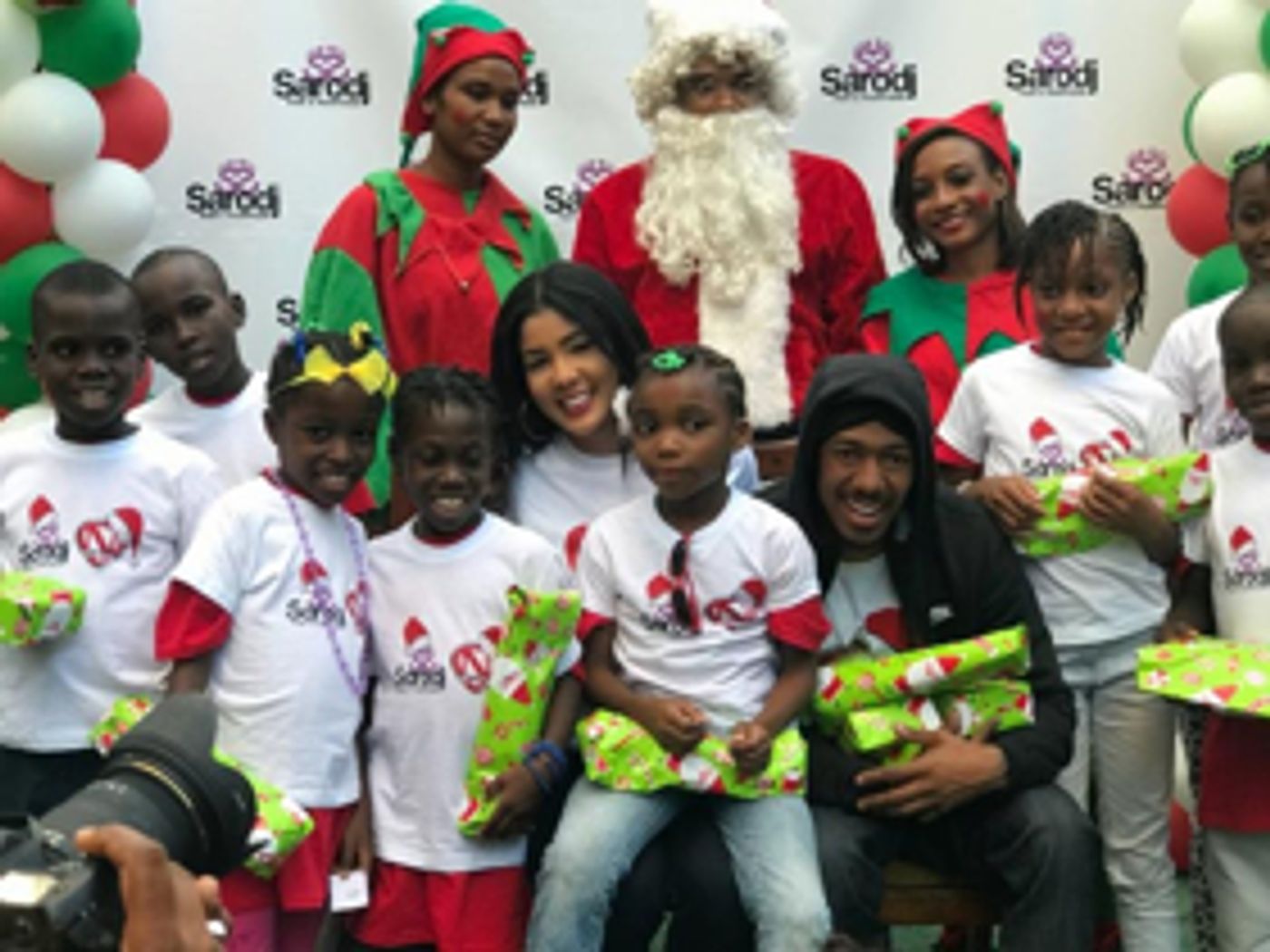 Sarodj Bertin and Nick Cannon Bring Joy To Orphans In Haiti Sarodj Bertin and Nick Cannon Bring Joy To Orphans In Haiti Image