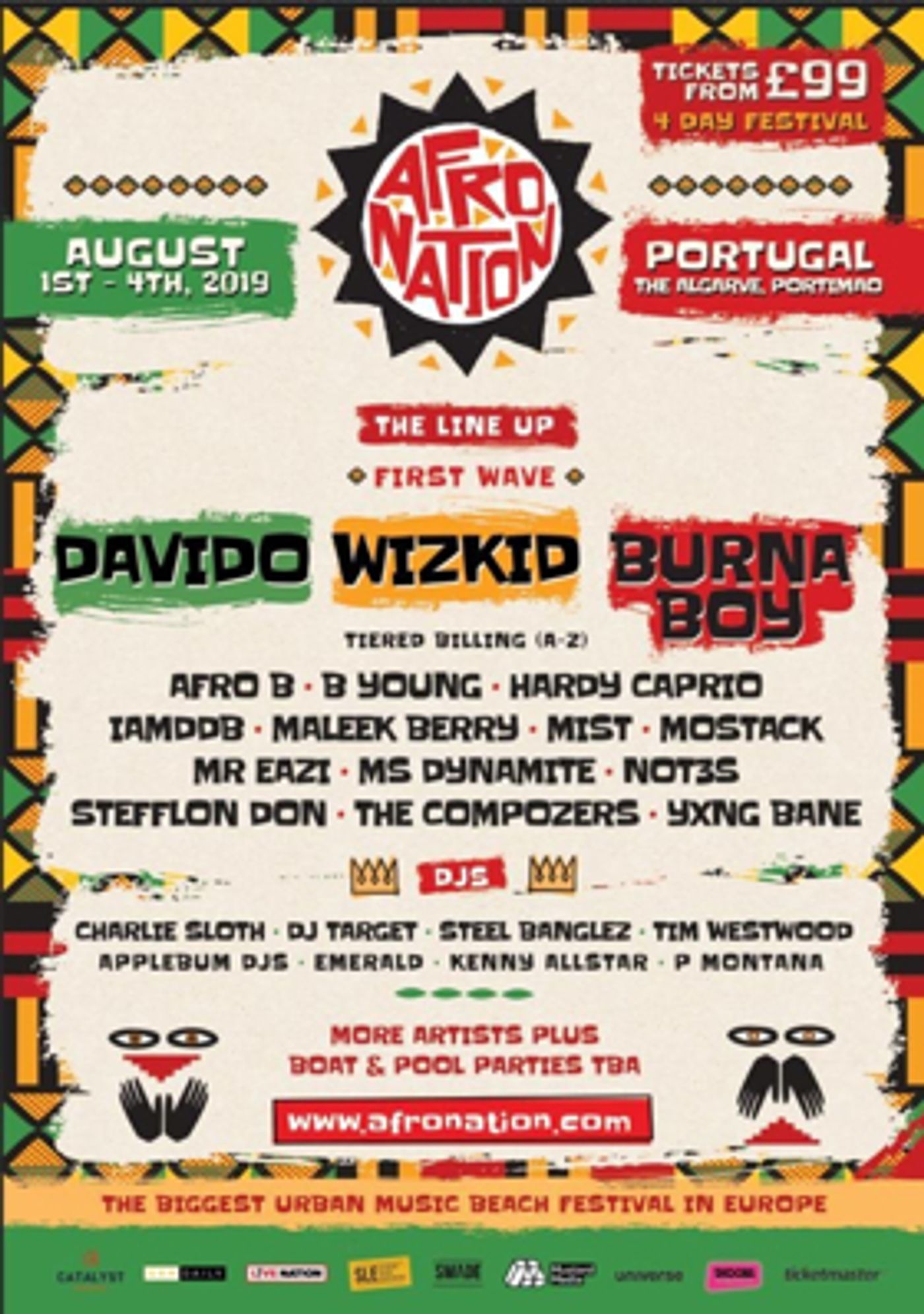 Wizkid, Burna Boy and Davido to Headline the Afro Nation Festival Wizkid, Burna Boy and Davido to Headline the Afro Nation Festival Image