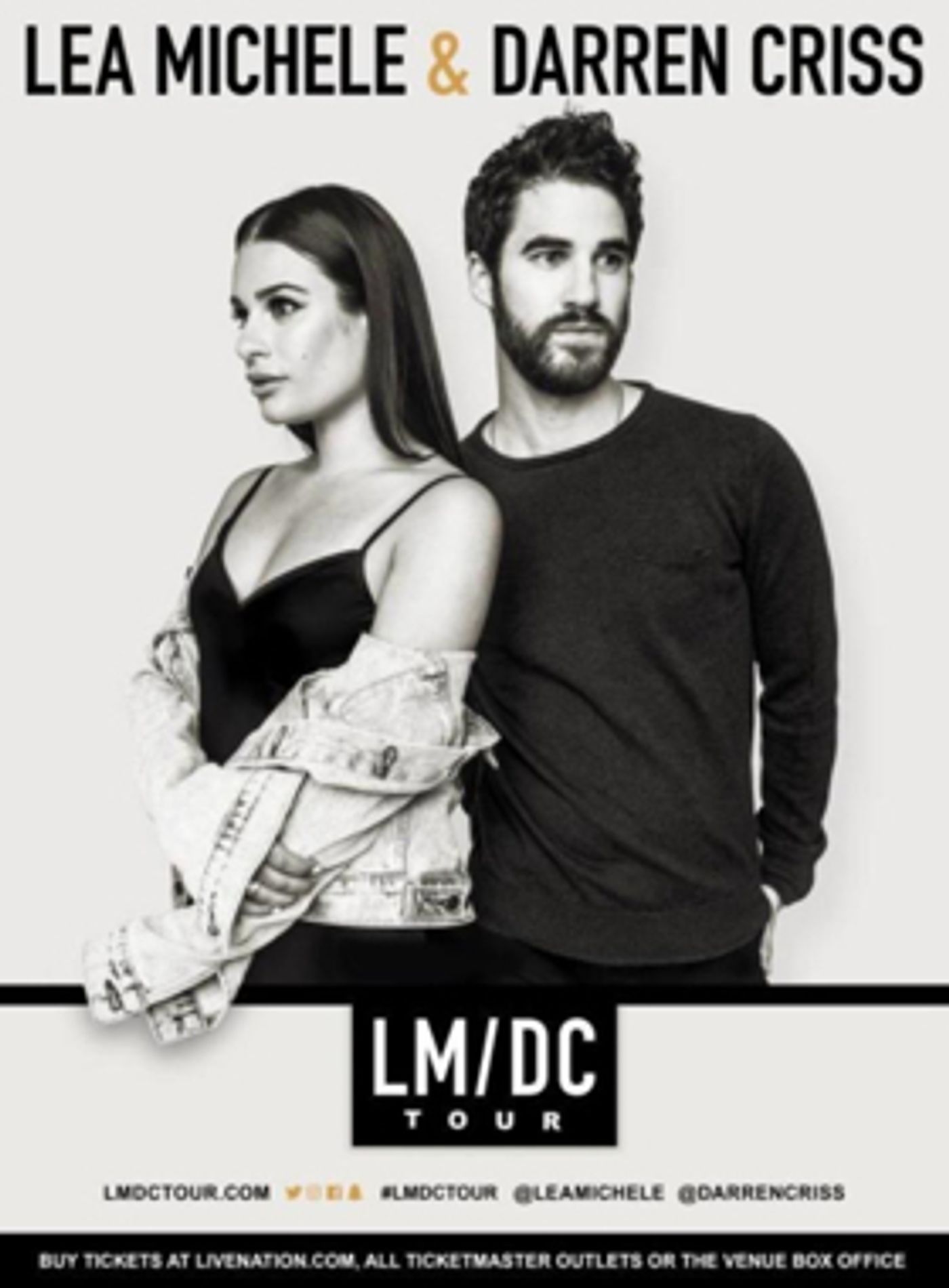 Lea Michele & Darren Criss Tour to Peabody Opera House, Tickets on Sale May 11 Lea Michele & Darren Criss Tour to Peabody Opera House, Tickets on Sale May 11 Image