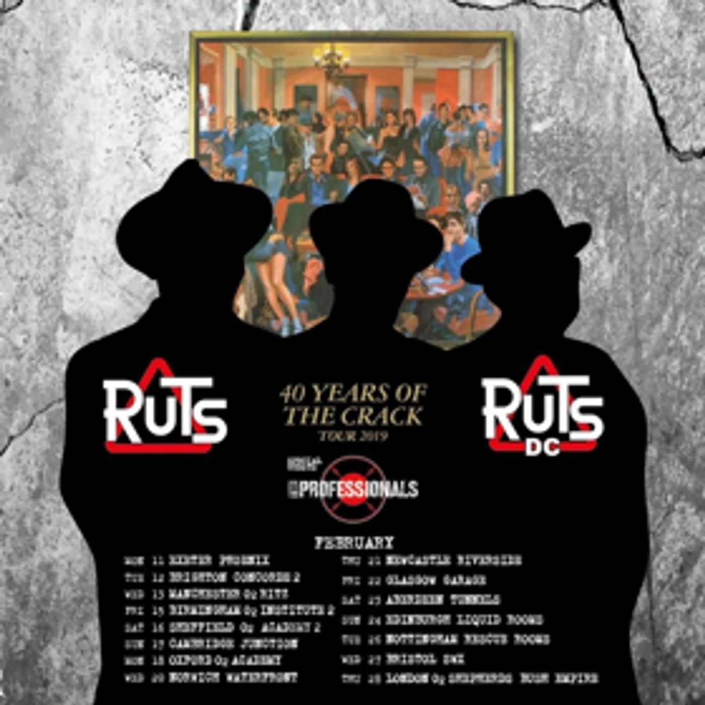 Ruts DC Announce 40th Anniversary of THE CRACK Tour February 2019  Image