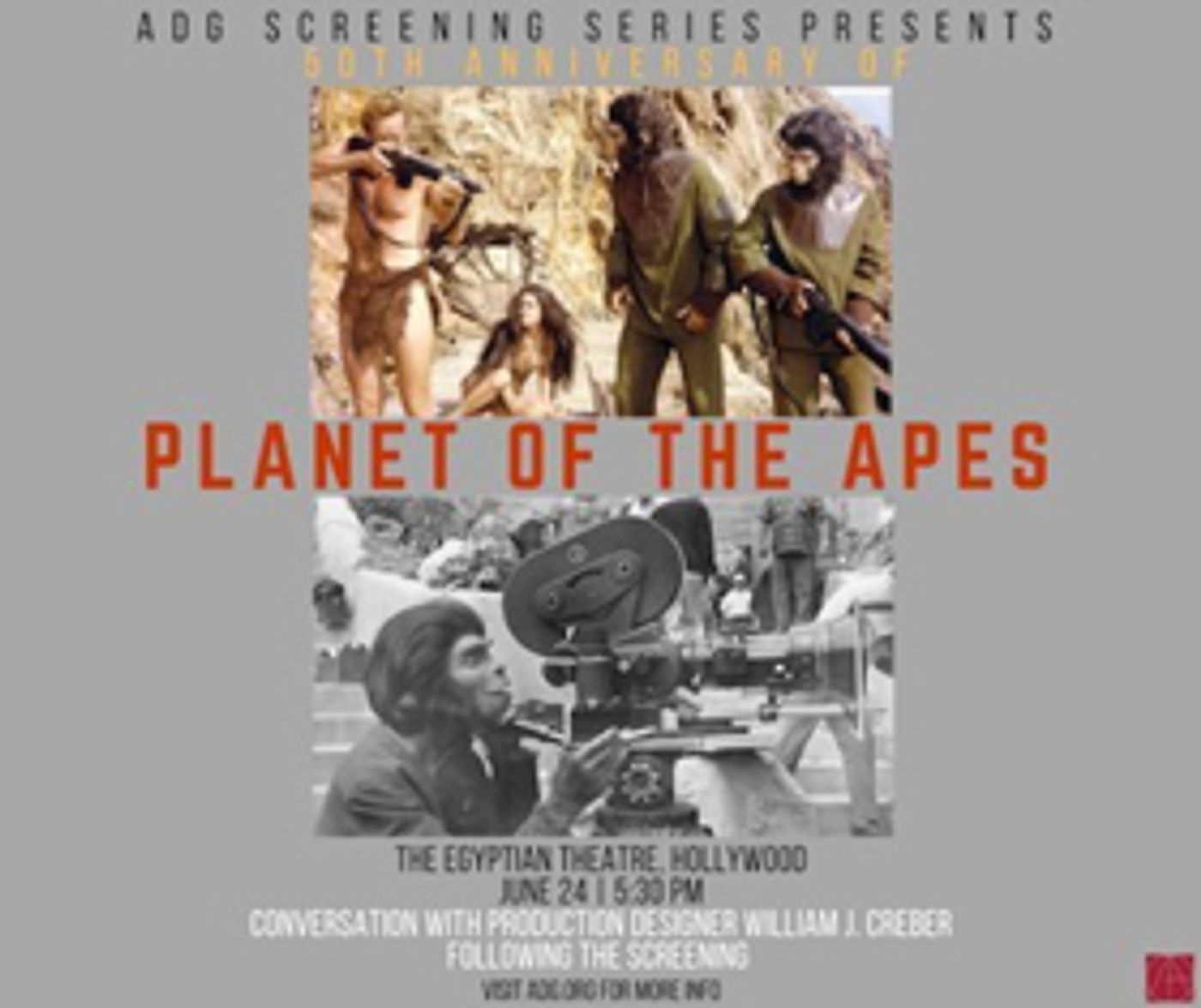 ADG to Celebrate the 50th Anniversary of PLANET OF THE APES this Sunday, June 24  Image