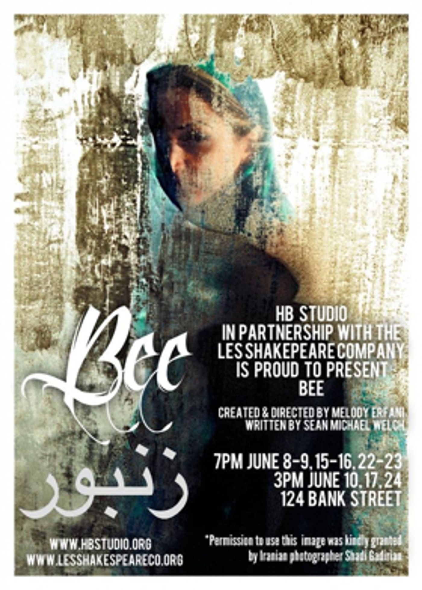 BEE, A Startling New Drama Runs at HB Theater June 8th thru 24th BEE, A Startling New Drama Runs at HB Theater June 8th thru 24th Image