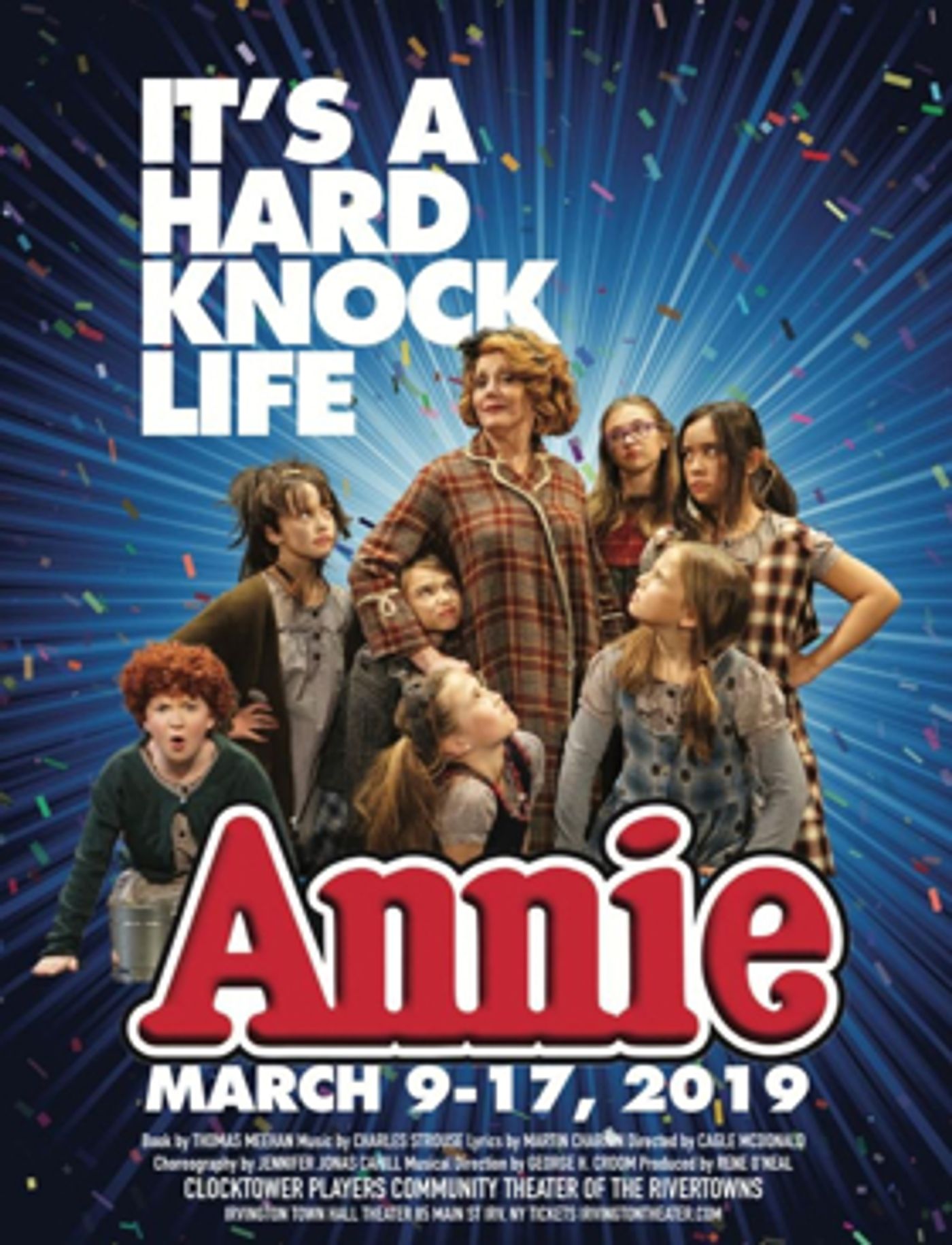 Clocktower Players Present ANNIE March 9-17  Image