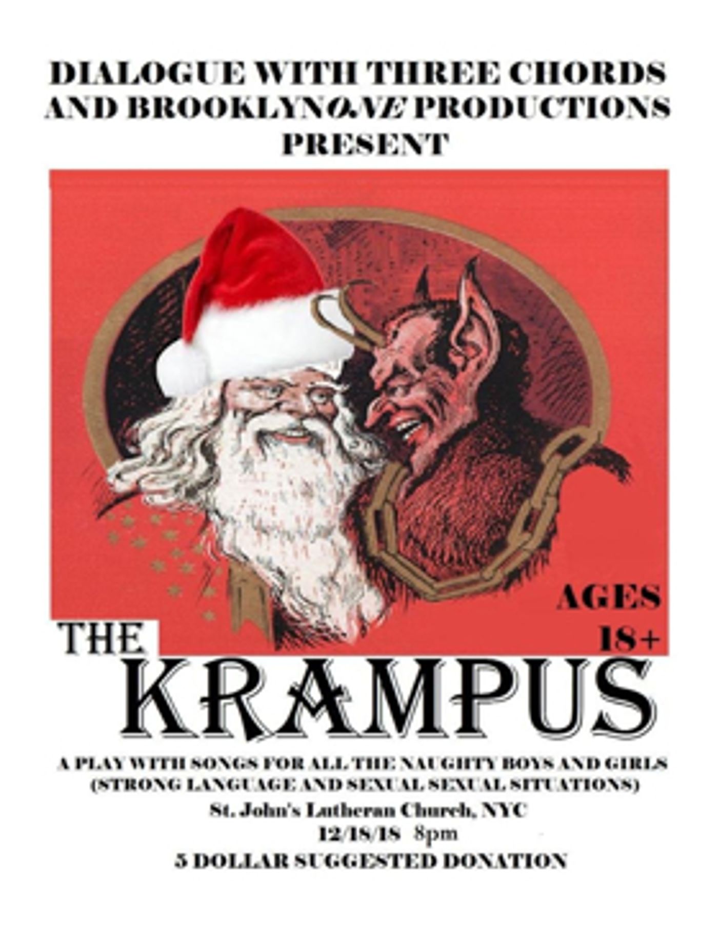 Dialogue with Three Chords and BrooklynONE present THE KRAMPUS Dialogue with Three Chords and BrooklynONE present THE KRAMPUS Image