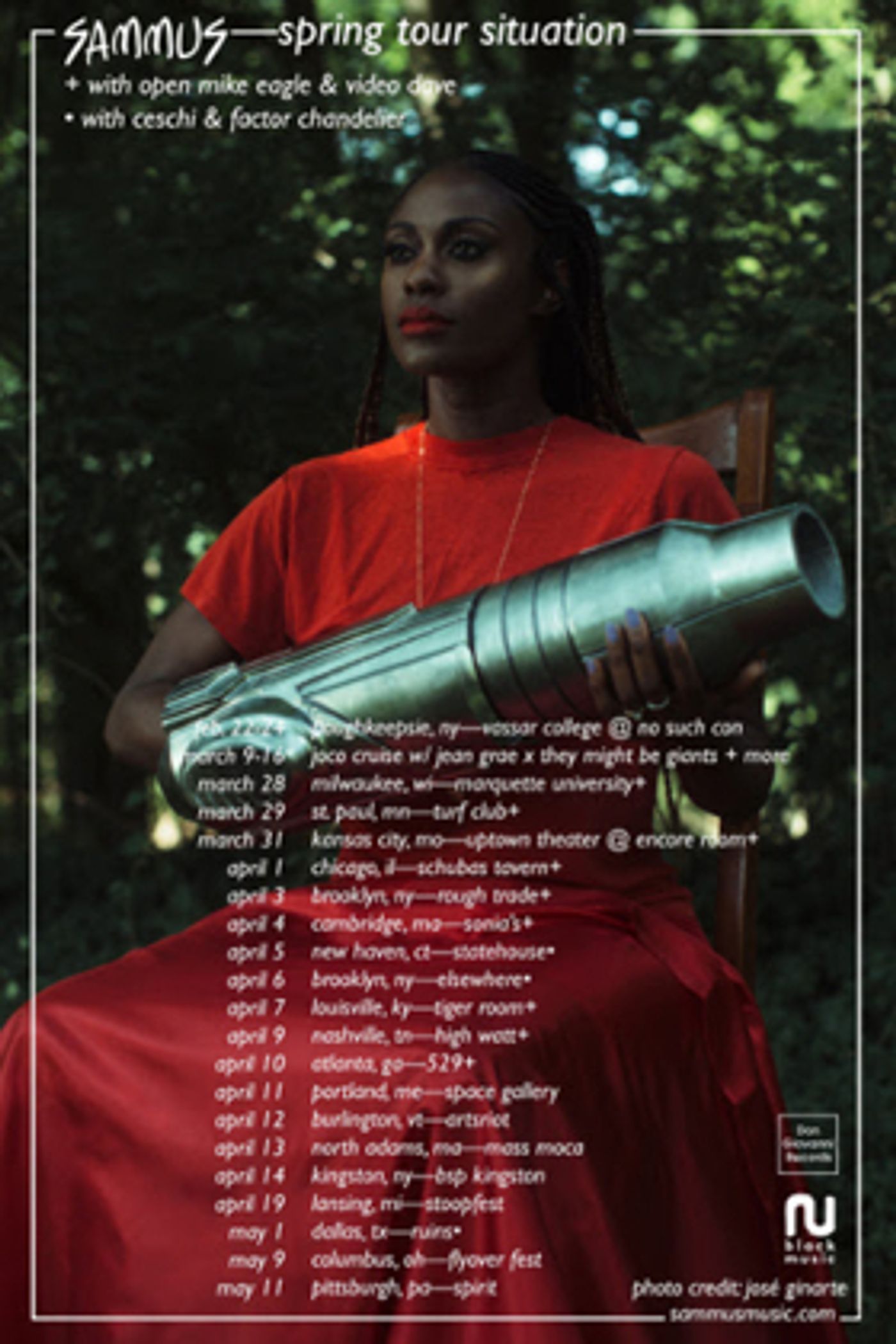 Sammus On Tour This Spring With Open Mike Eagle, Ceschi  Image
