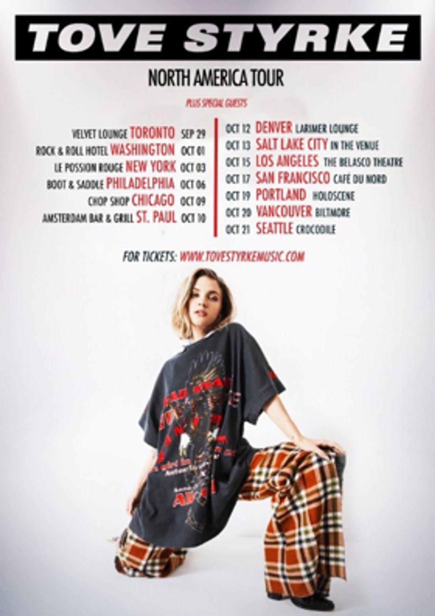 Tove Styrke Announces North American Headline Tour  Image