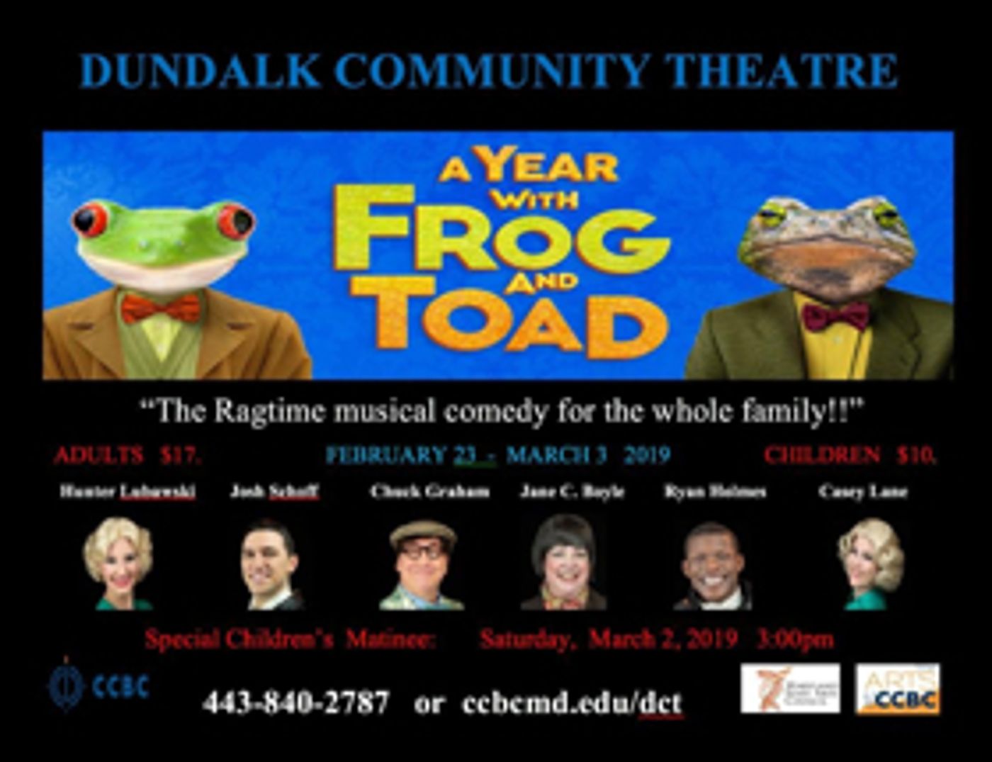 Dundalk Community Theatre Stages A YEAR WITH FROG & TOAD Dundalk Community Theatre Stages A YEAR WITH FROG & TOAD Image