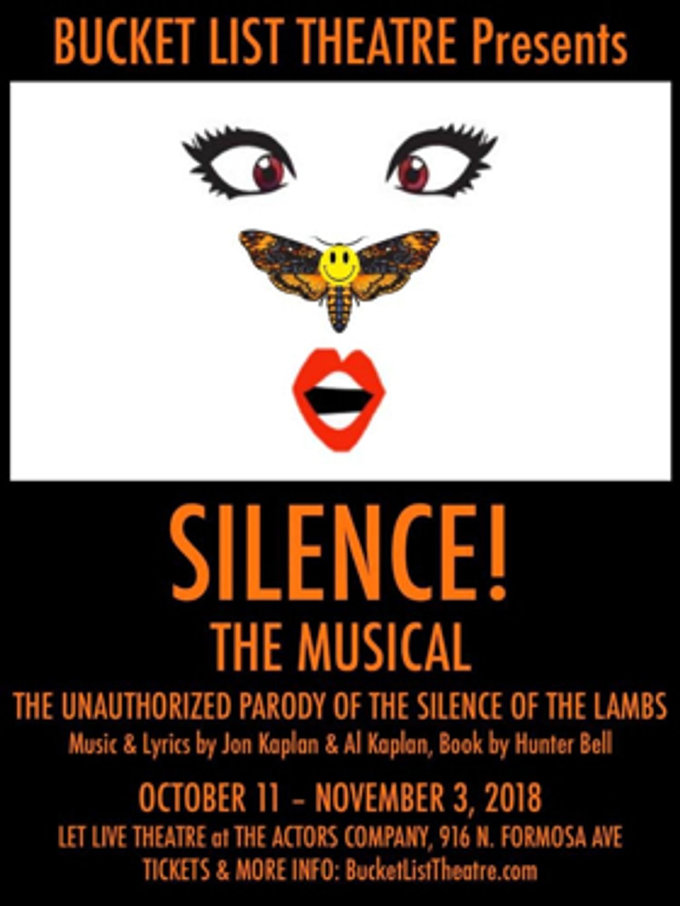Bucket List Theatre Announces the Cast of SILENCE! THE MUSICAL opening 10/11 Bucket List Theatre Announces the Cast of SILENCE! THE MUSICAL opening 10/11 Image