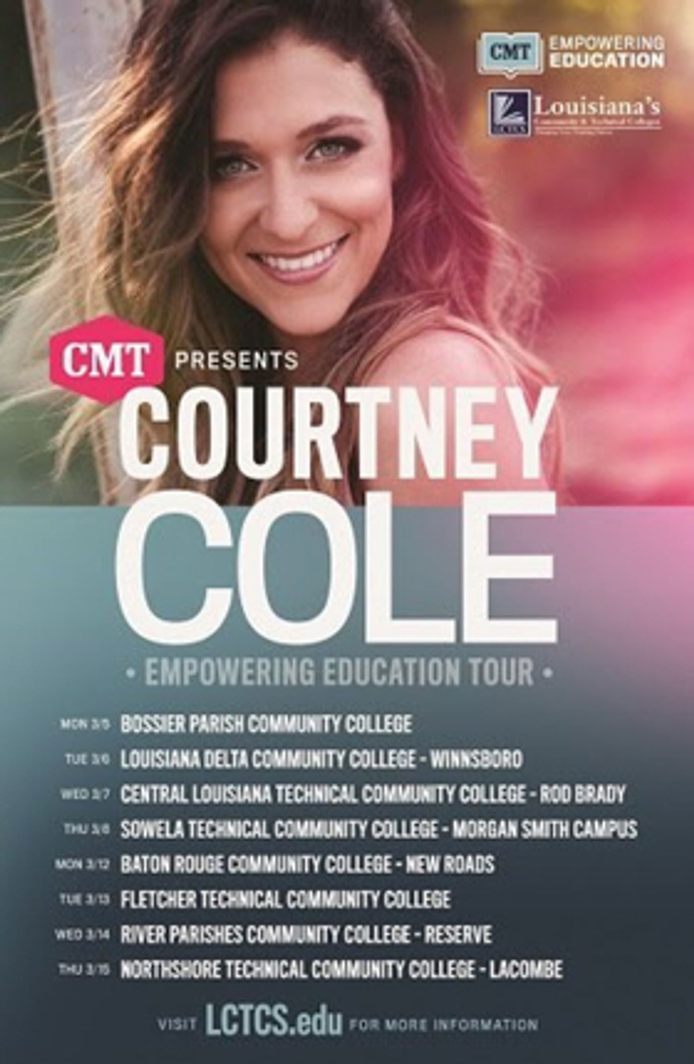 Country Star Courtney Cole Reveals Dates for 'Empowering Education Tour' Country Star Courtney Cole Reveals Dates for 'Empowering Education Tour' Image