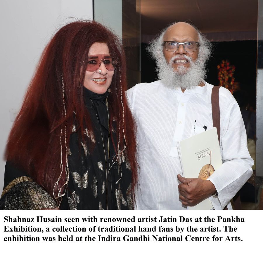 Review: SHAHNAZ HUSAIN ATTENDS ARTIST Jatin Das' Pankha Exhibit Image