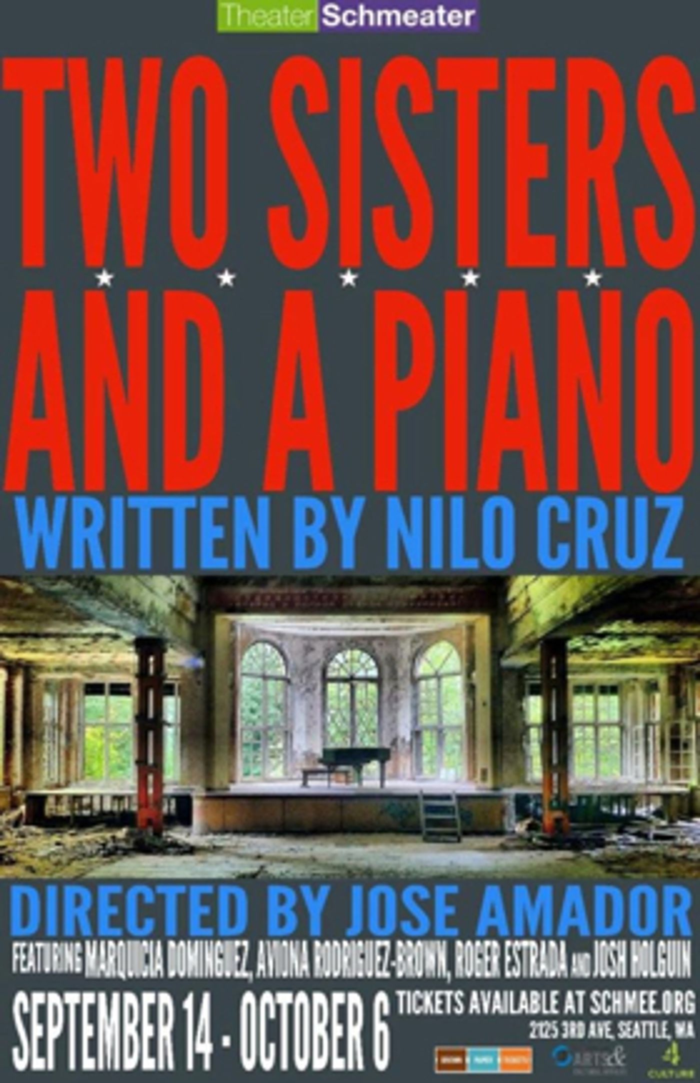 TWO SISTERS AND A PIANO Opens September 14 at Theater Schmeater  Image