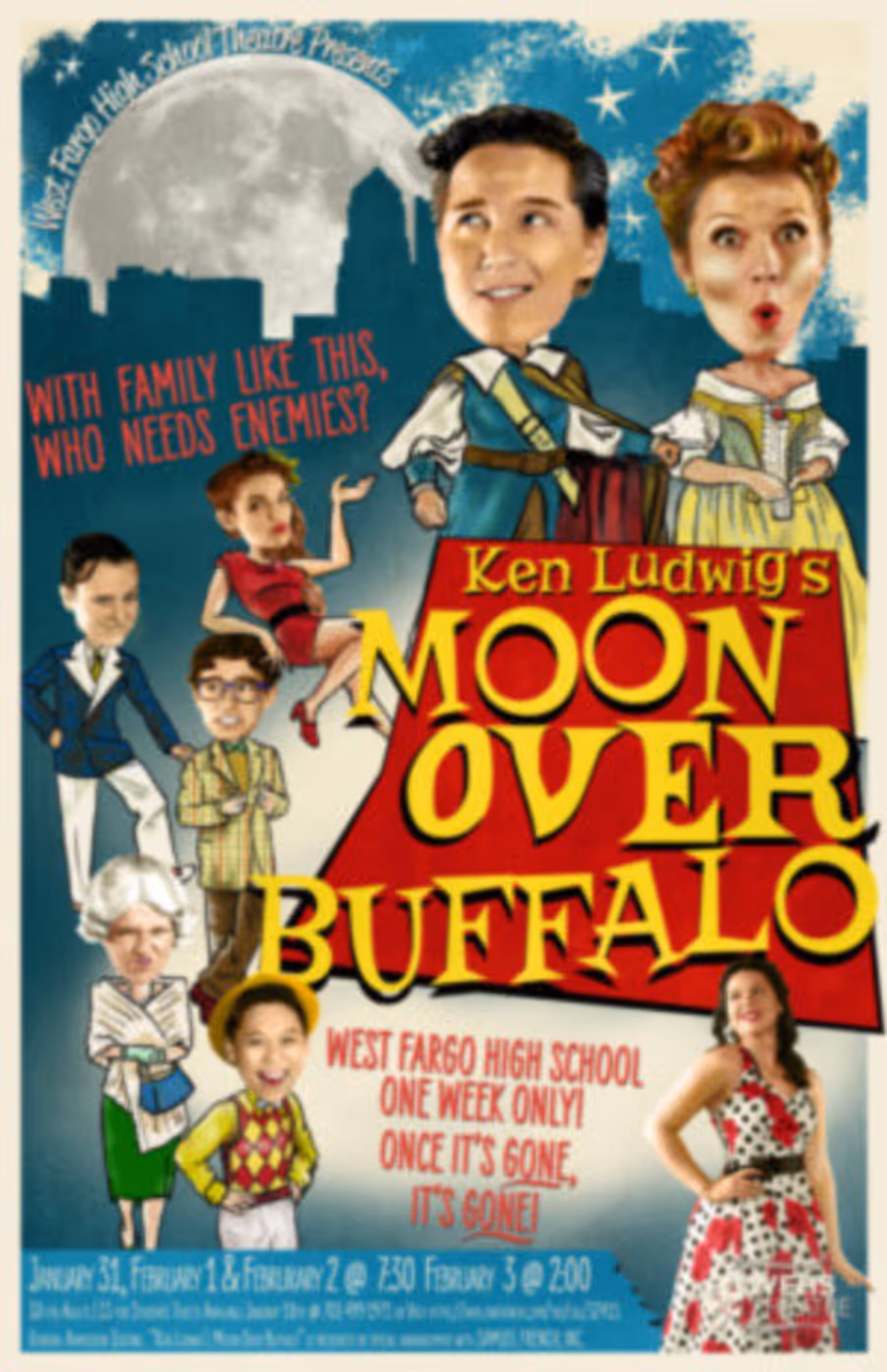 West Fargo High School Theatre Presents KEN LUDWIG'S MOON OVER BUFFALO Image