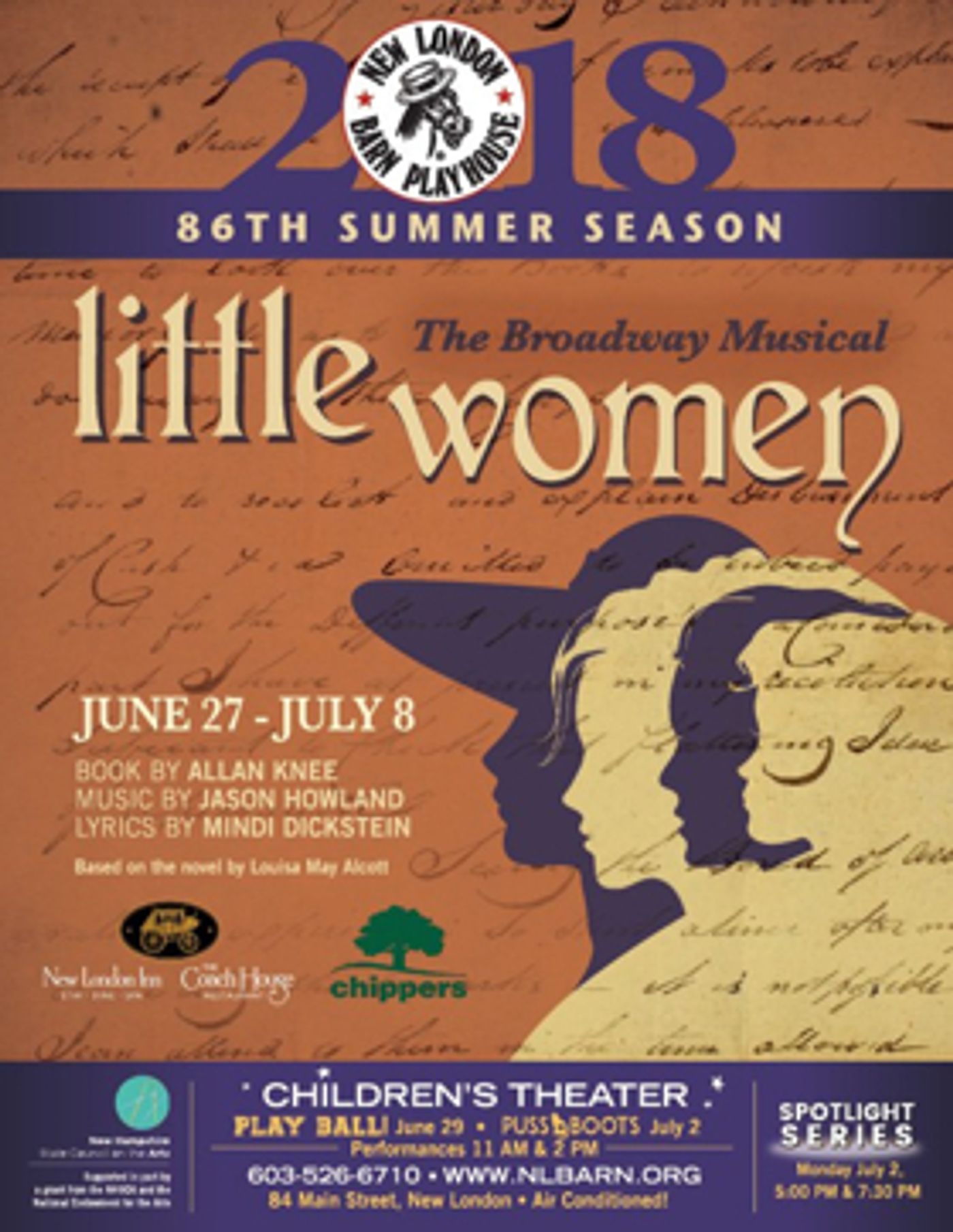 Uplifting Adaptation LITTLE WOMEN Takes the Stage at New London Barn Playhouse Uplifting Adaptation LITTLE WOMEN Takes the Stage at New London Barn Playhouse Image