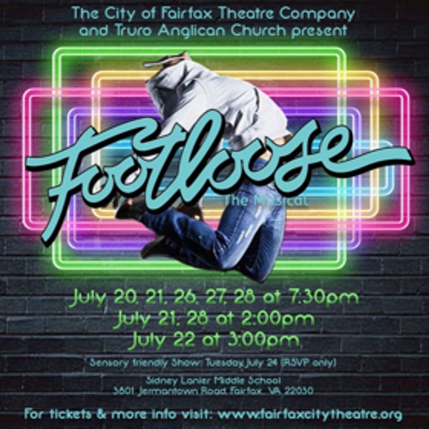 City of Fairfax Theatre Co & Truro Anglican Church Present A July Production of FOOTLOOSE: THE MUSICAL City of Fairfax Theatre Co & Truro Anglican Church Present A July Production of FOOTLOOSE: THE MUSICAL Image