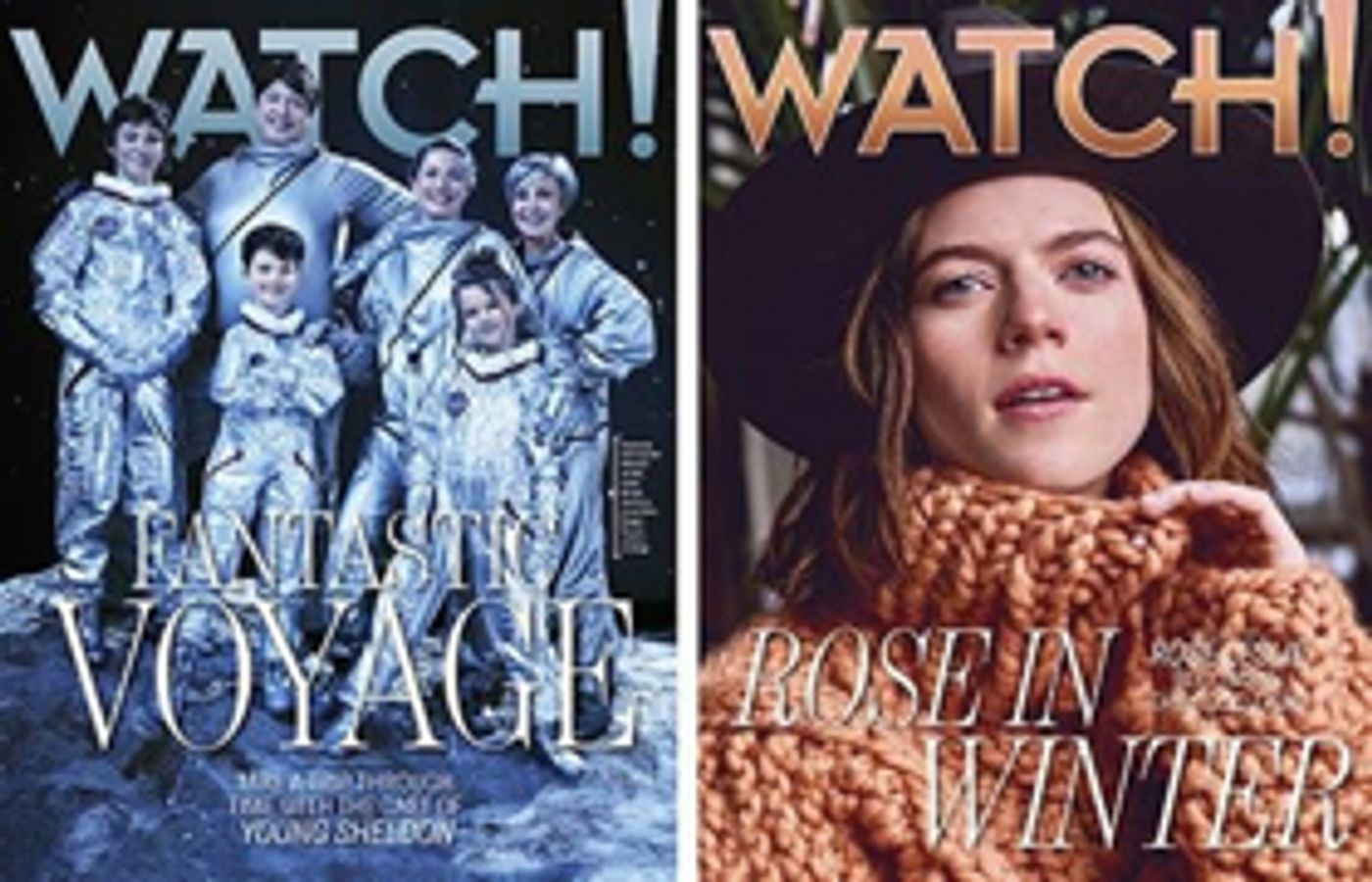 Cast of YOUNG SHELDON on Cover of January Watch! Magazine  Image
