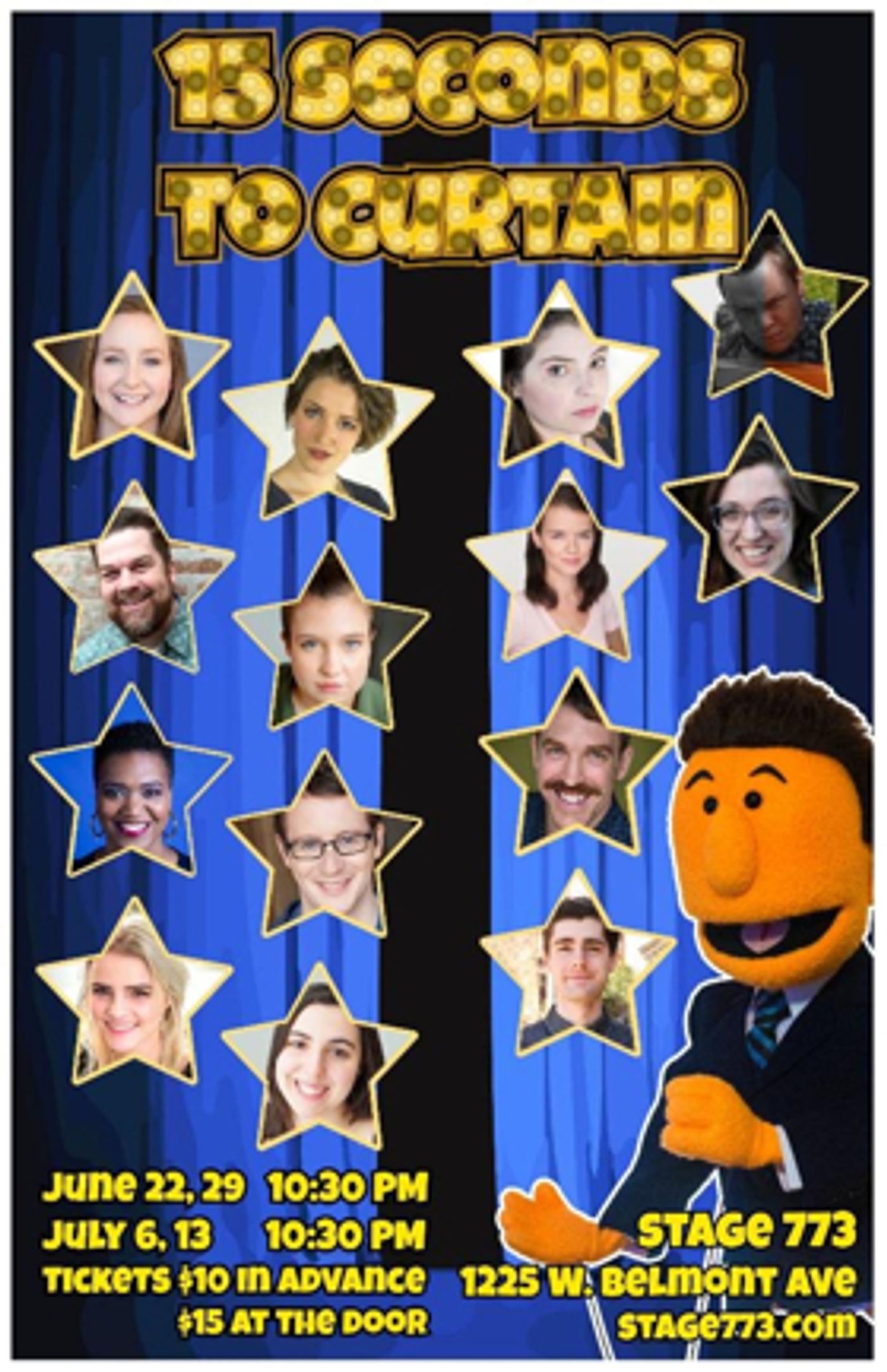 15 SECONDS TO CURTAIN Debuts At Stage 773 This Summer  Image