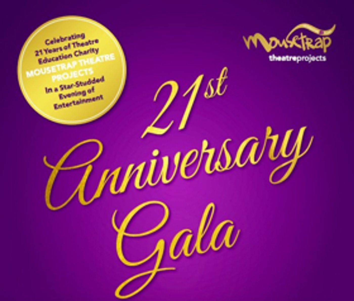 Mousetrap Theatre Projects Announces 21st Anniversary Gala Mousetrap Theatre Projects Announces 21st Anniversary Gala Image