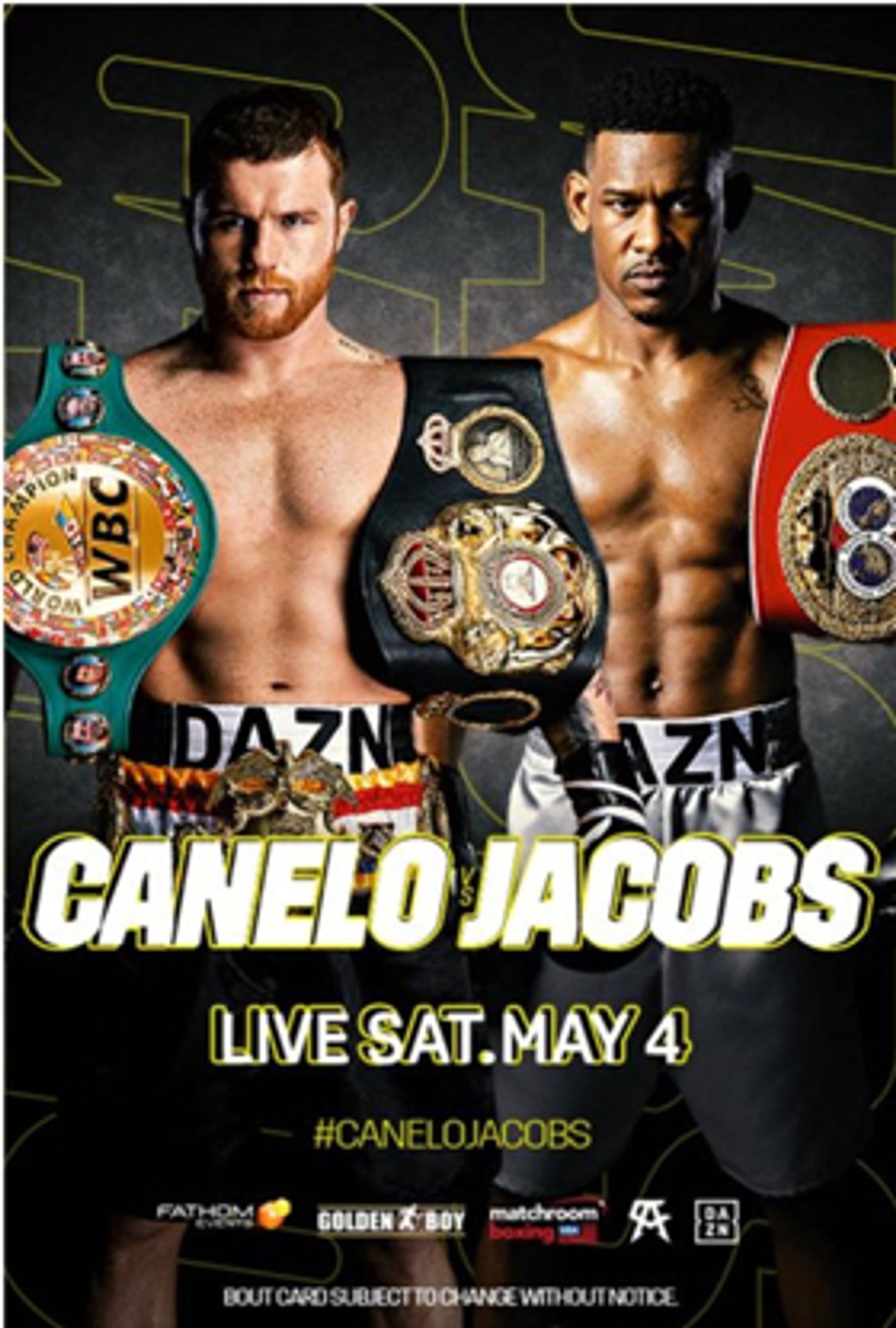 Canelo vs. Jacobs To Broadcast Live From Las Vegas To Movie Theaters On 5/4  Image