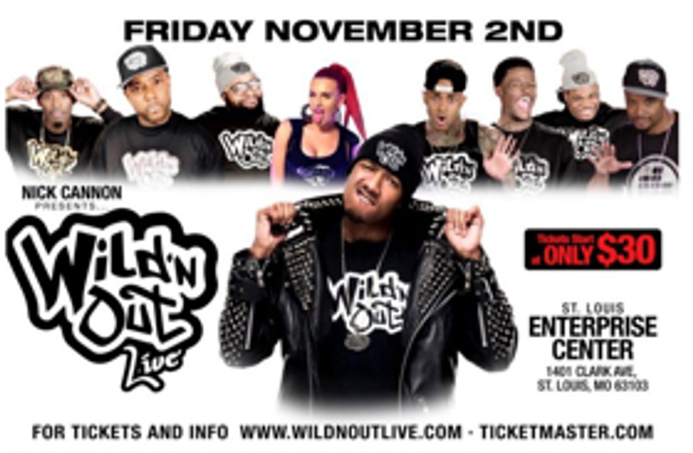 Enterprise Center Announces Nick Cannon's WILD 'N OUT Live Enterprise Center Announces Nick Cannon's WILD 'N OUT Live Image