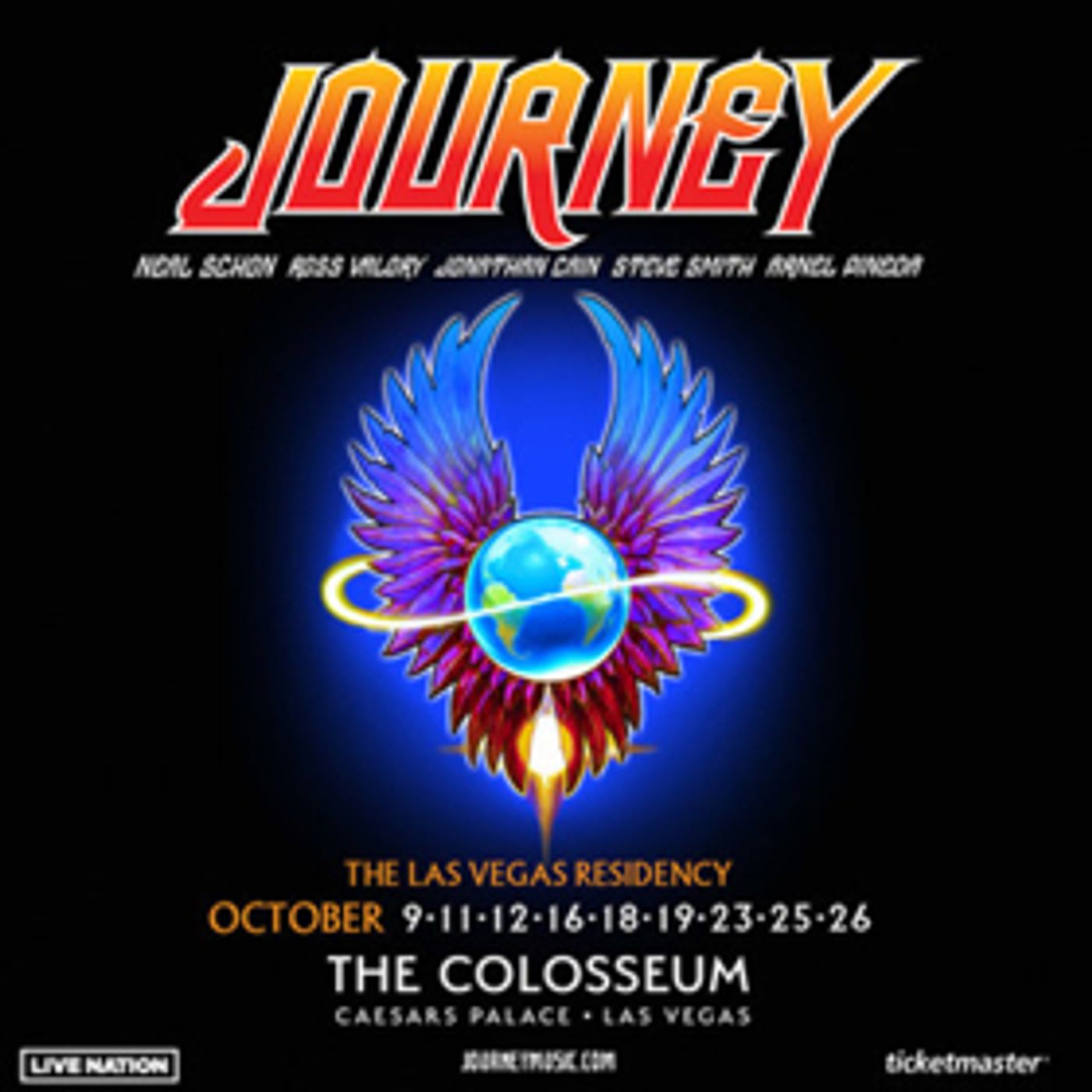 Journey's Las Vegas Residency Heads to The Colosseum At Caesars Palace Journey's Las Vegas Residency Heads to The Colosseum At Caesars Palace Image