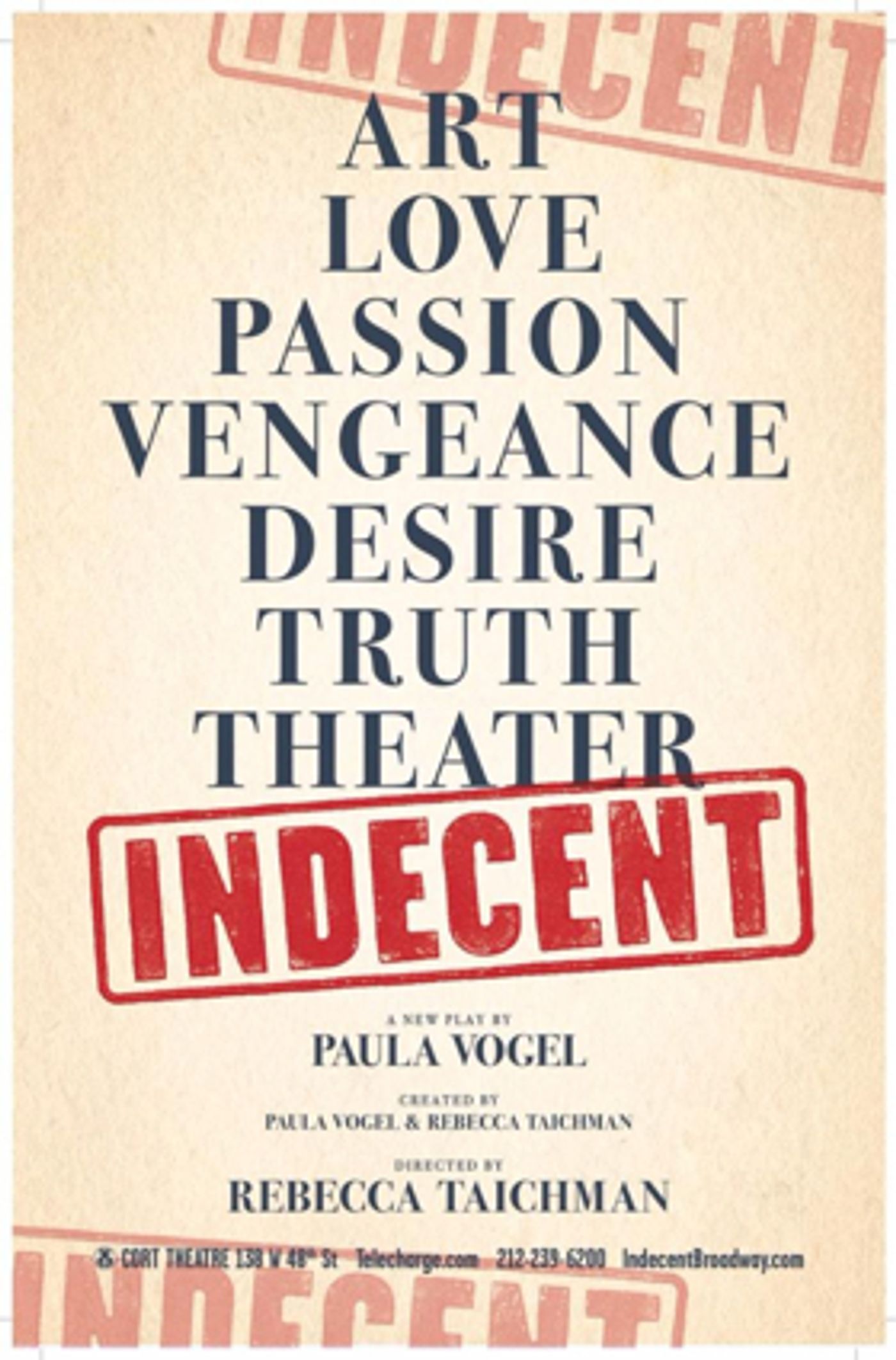 Jewish Music Forum Presents THE MUSIC OF INDECENT: An Evening with the Composers of the Original Score  Image