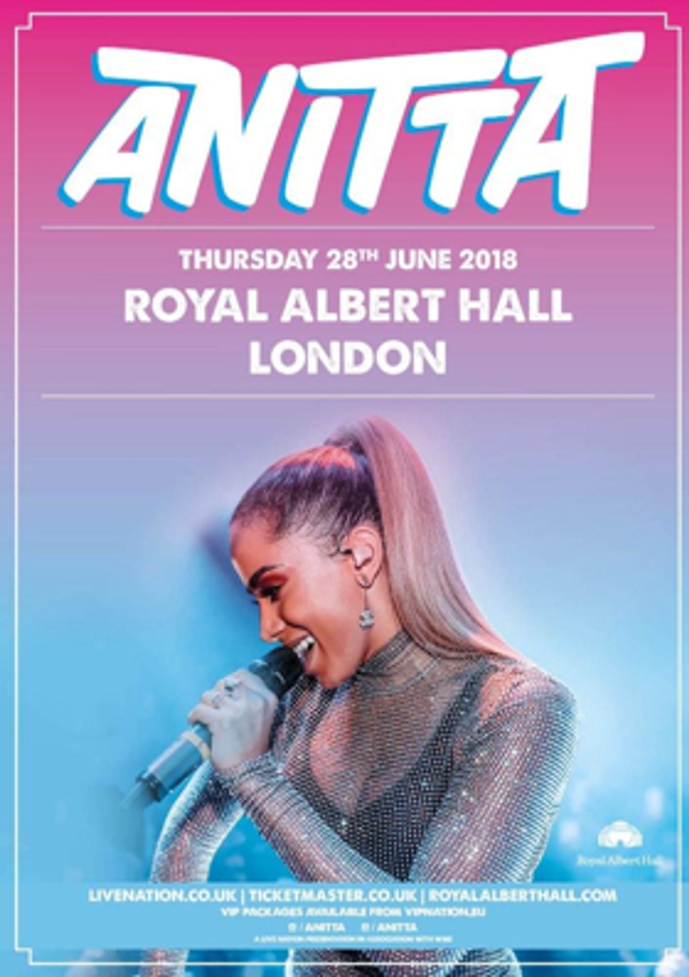 Brazilian Superstar and Global Pop Trailblazer Anitta To Play London's Iconic Royal Albert Hall Brazilian Superstar and Global Pop Trailblazer Anitta To Play London's Iconic Royal Albert Hall Image