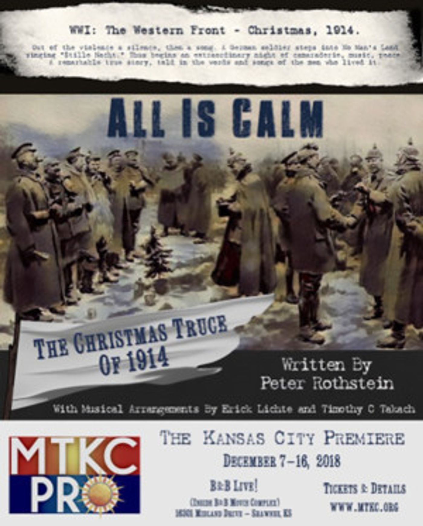 Review: ALL IS CALM at Music Theatre Kansas City Review: ALL IS CALM at Music Theatre Kansas City Image
