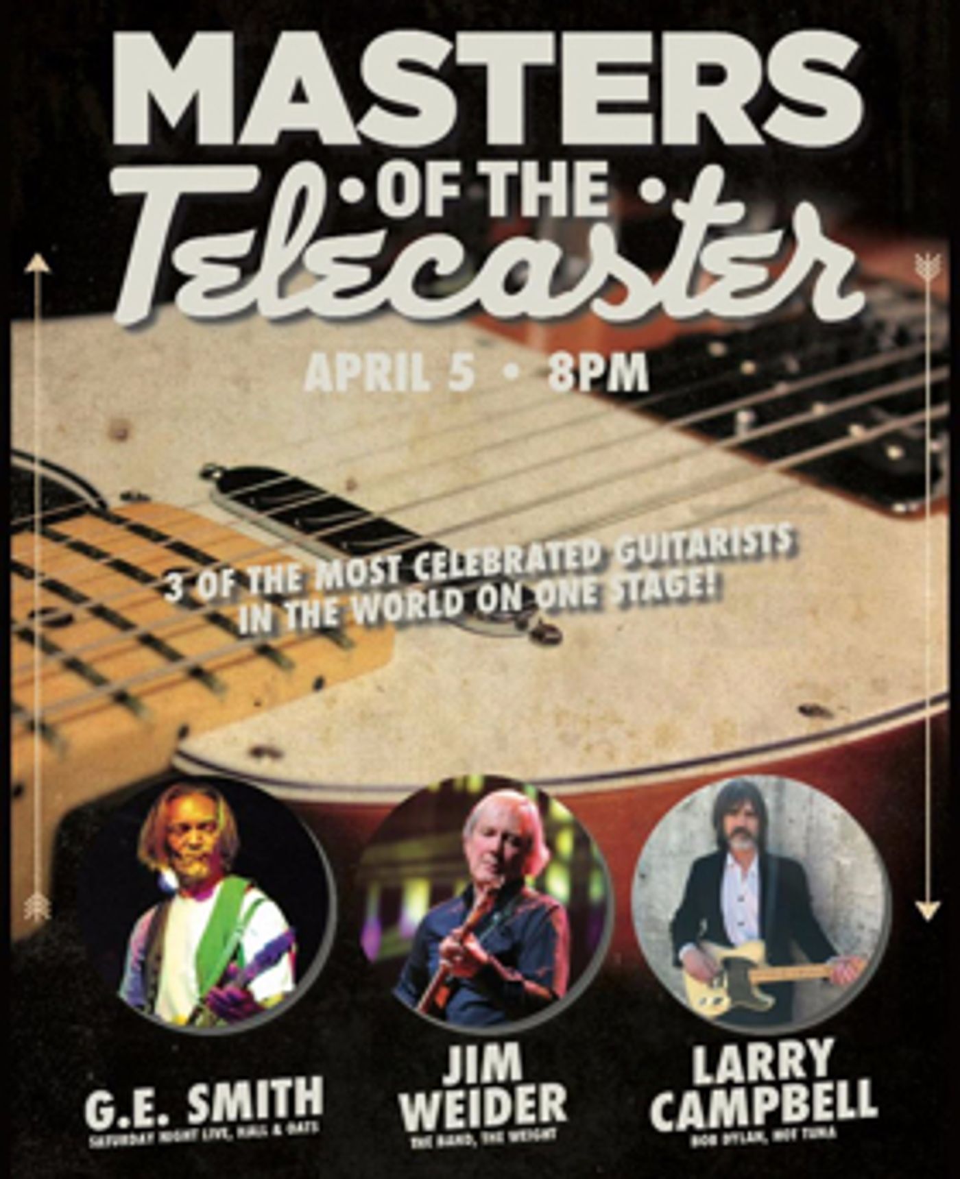 Patchogue Announces MASTERS OF THE TELECASTER Patchogue Announces MASTERS OF THE TELECASTER Image