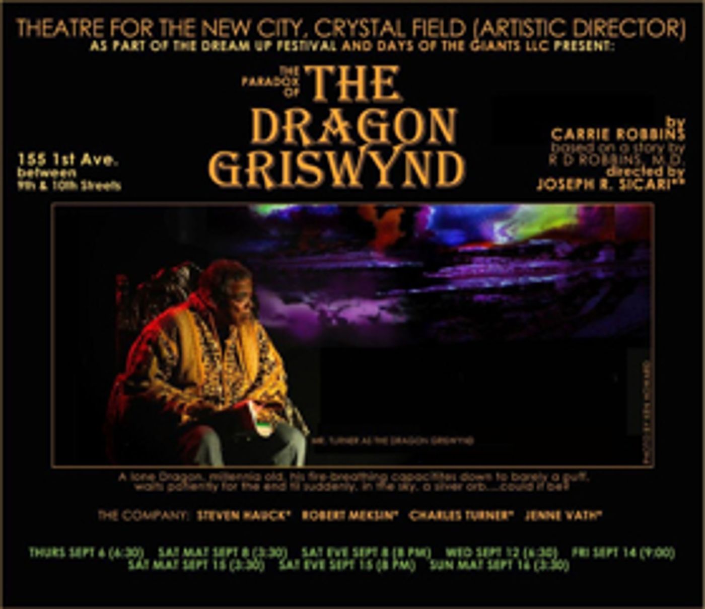 New Play By Carrie Robbins THE DRAGON GRISWYND To Play The New City's Dream Up Festival New Play By Carrie Robbins THE DRAGON GRISWYND To Play The New City's Dream Up Festival Image