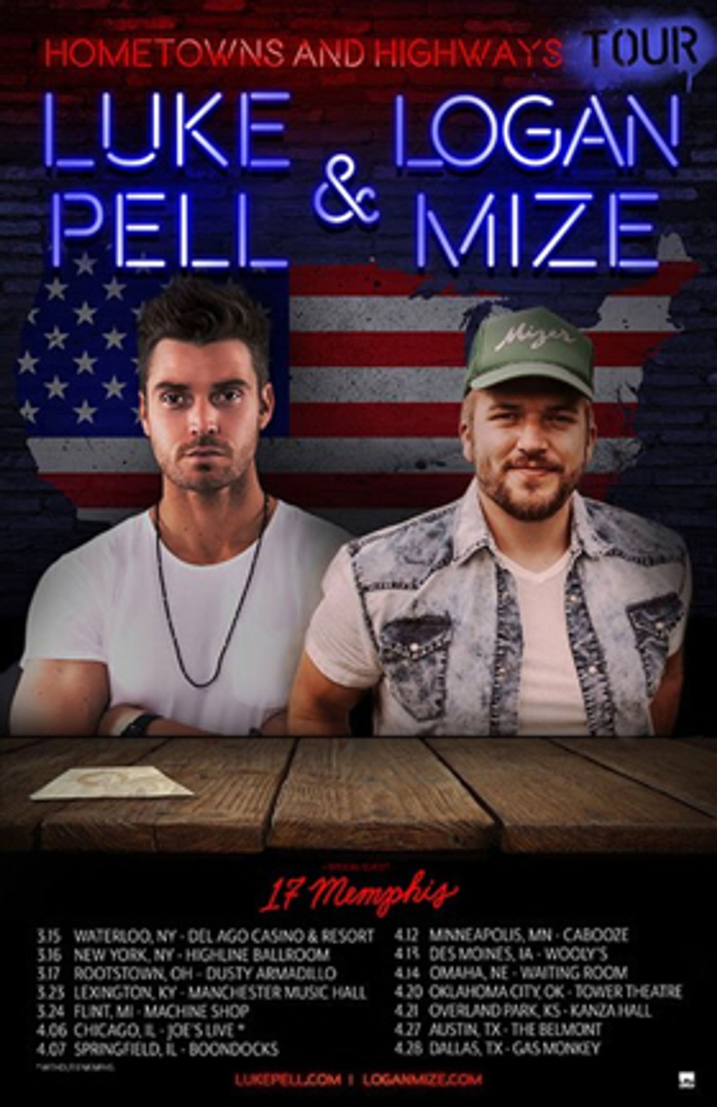 Logan Mize And Luke Pell Announce  Hometowns And Highways Tour  Image