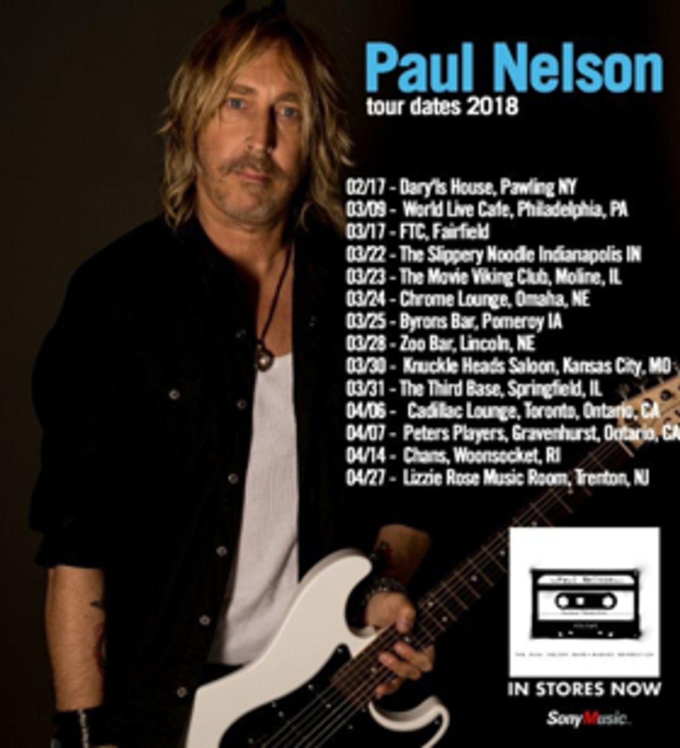 Virtuoso Blues/Rock Guitarist Paul Nelson Announces 2018 North American Tour Dates Virtuoso Blues/Rock Guitarist Paul Nelson Announces 2018 North American Tour Dates Image
