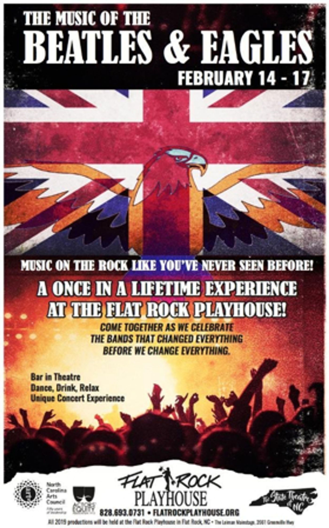 Flat Rock Playhouse Presents THE MUSIC OF THE BEATLES AND THE EAGLES  Image