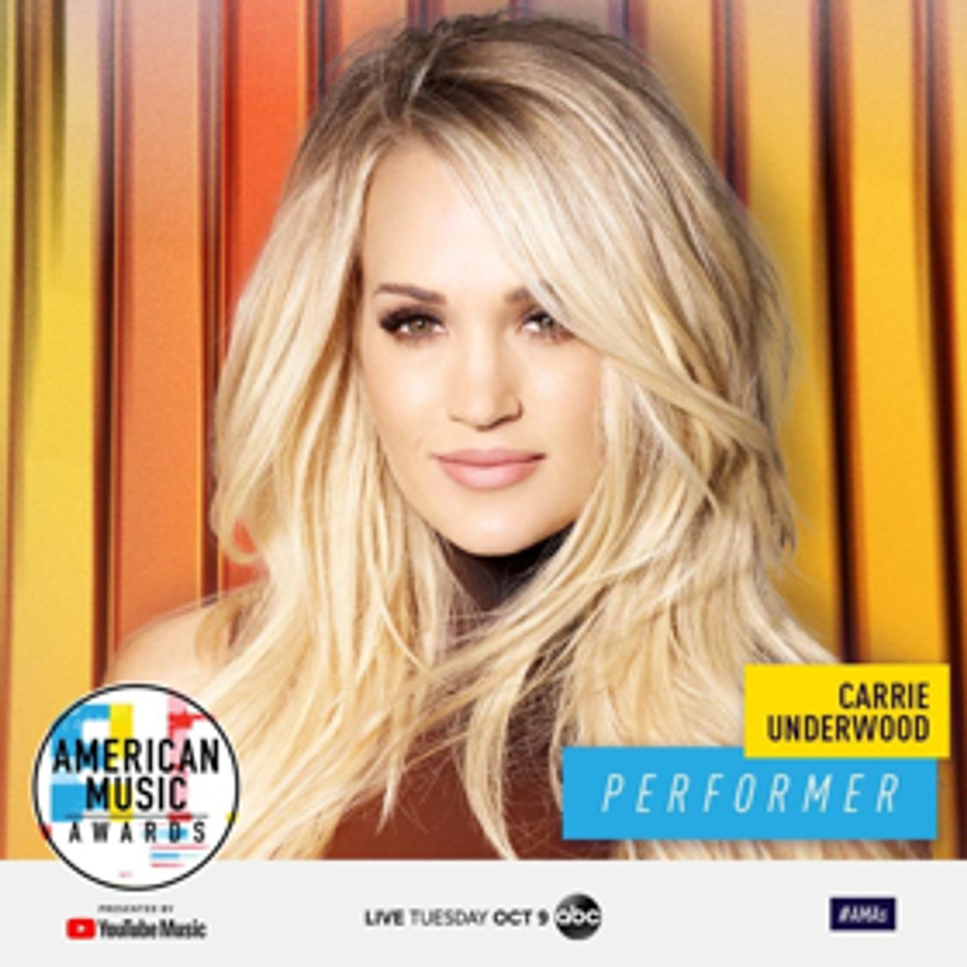 Carrie Underwood, Imagine Dragons, and Post Malone with Ty Dolla $ign to Perform at 2018 AMERICAN MUSIC AWARDS  Image