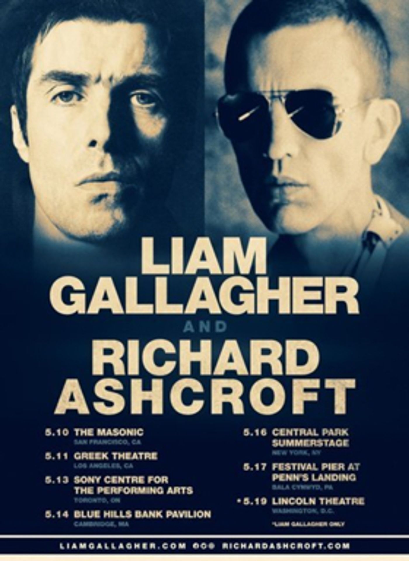 Liam Gallagher Confirms May U.S. Tour With Richard Ashcroft  Image