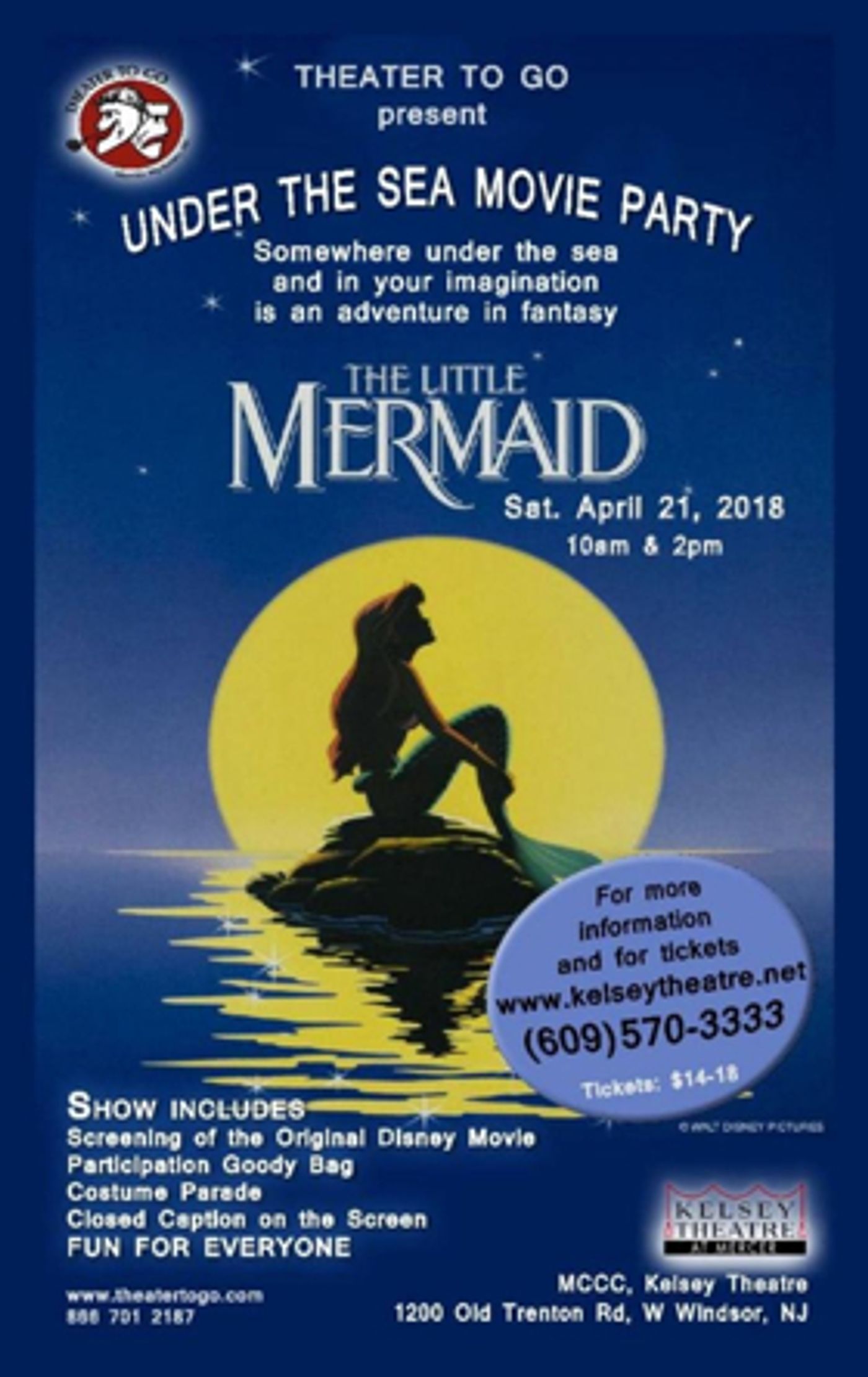 Theater to Go Announces Interactive Screening of THE LITTLE MERMAID Theater to Go Announces Interactive Screening of THE LITTLE MERMAID Image