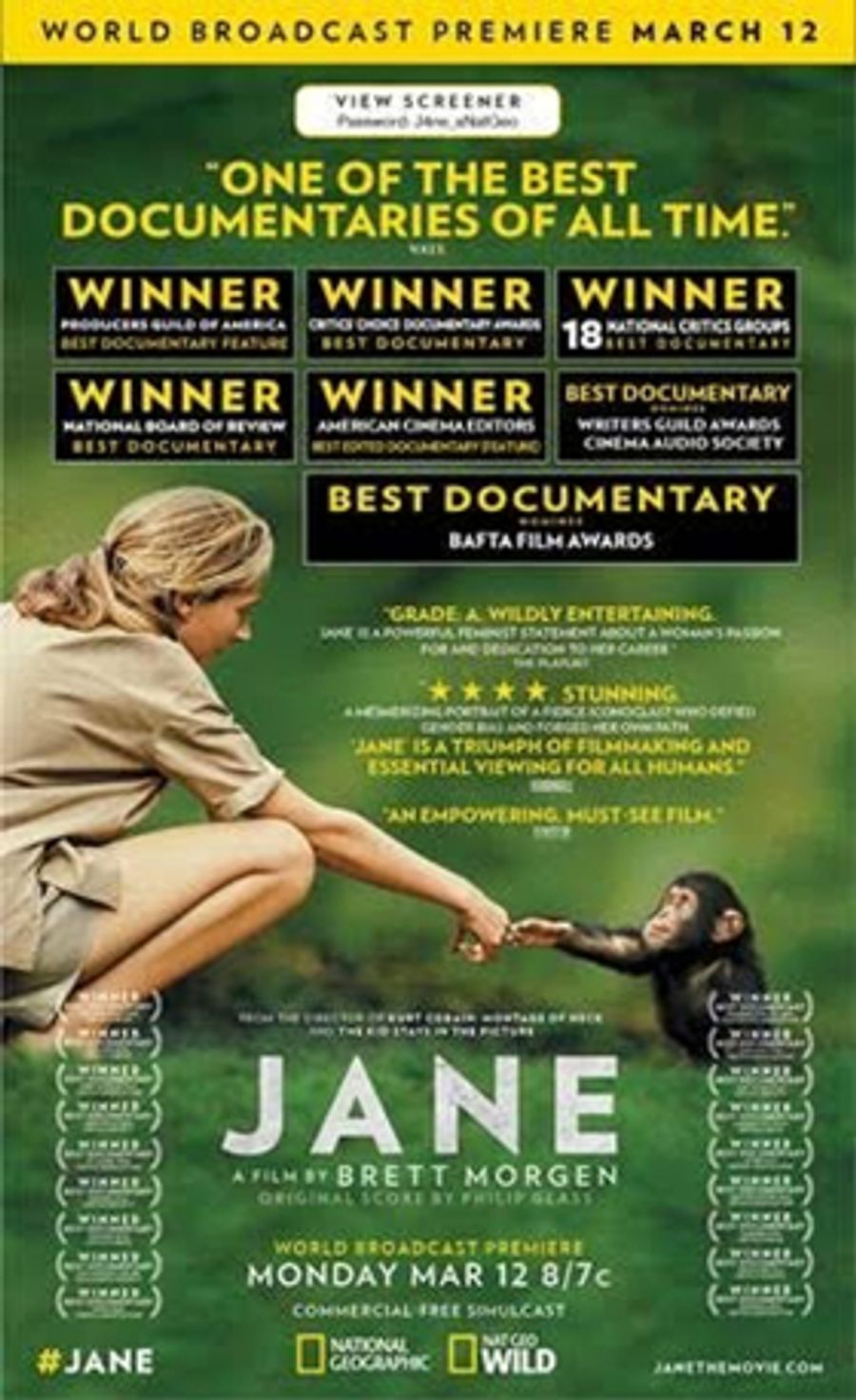 National Geographic's Jane Goodall Documentary to Premiere March 12 Image