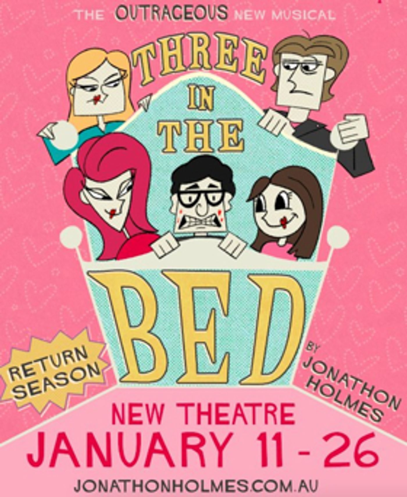 Birdie Productions Presents Jonathon Holmes' New Musical THREE IN THE BED  Image