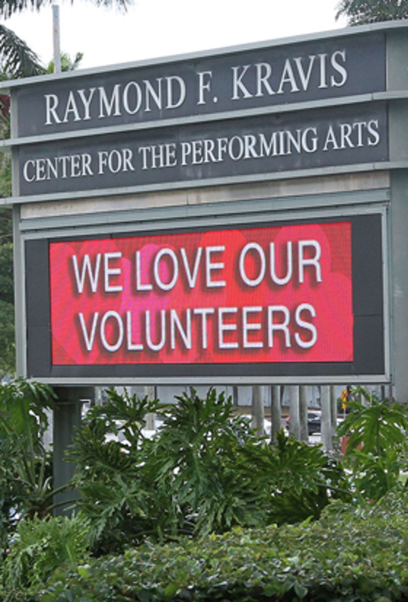 Kravis Center Seeks Volunteer Ushers  Image