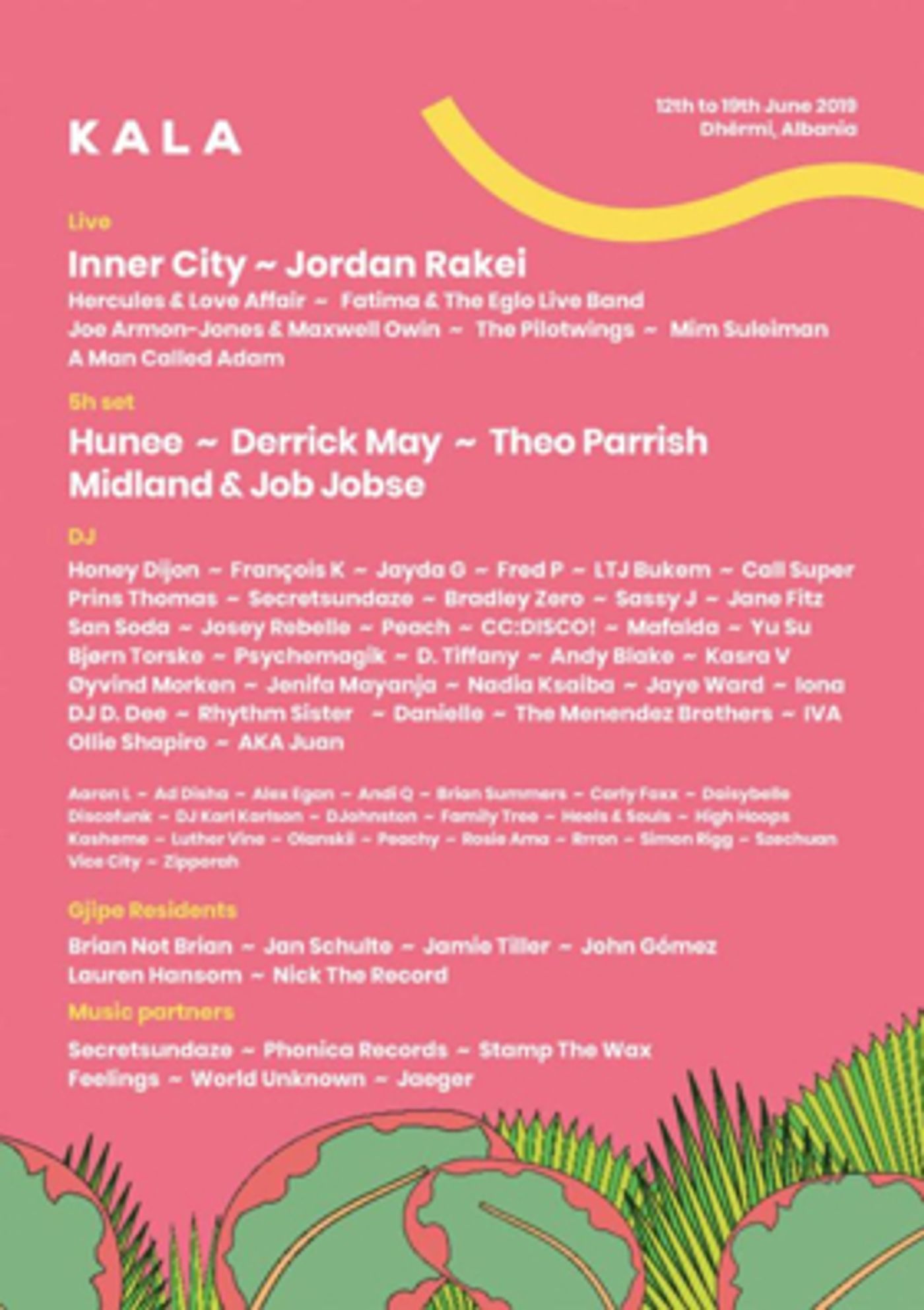 Kala Festival Announces 2019 Full Lineup Kala Festival Announces 2019 Full Lineup Image