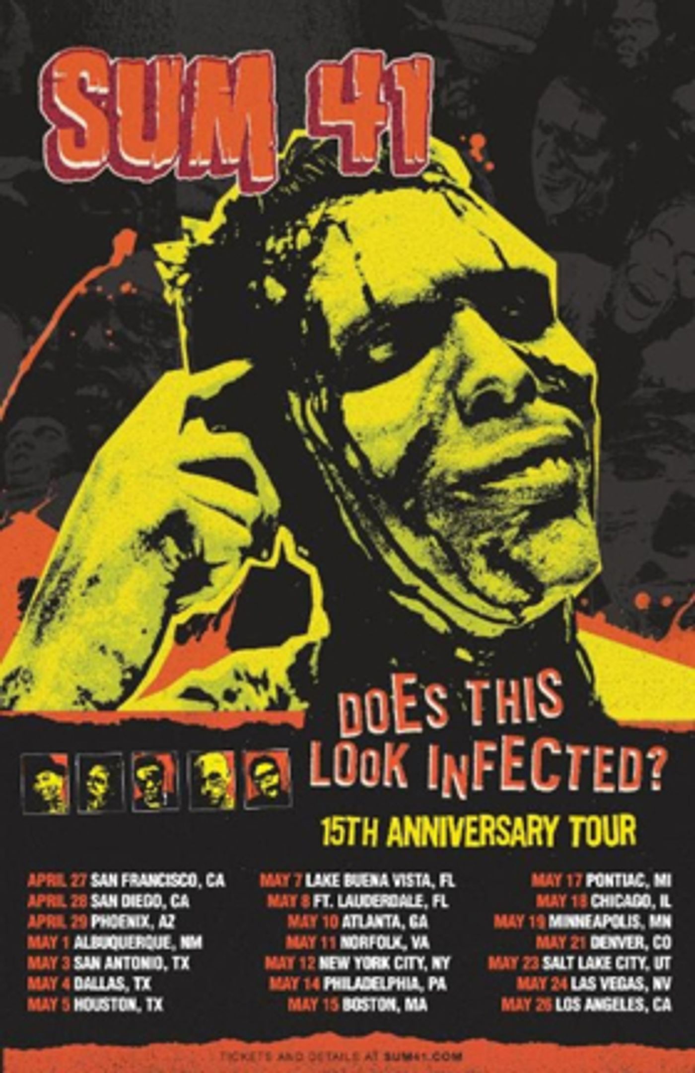 SUM 41 Brings DOES THIS LOOK INFECTED 15th Anniversary Tour To New York City SUM 41 Brings DOES THIS LOOK INFECTED 15th Anniversary Tour To New York City Image