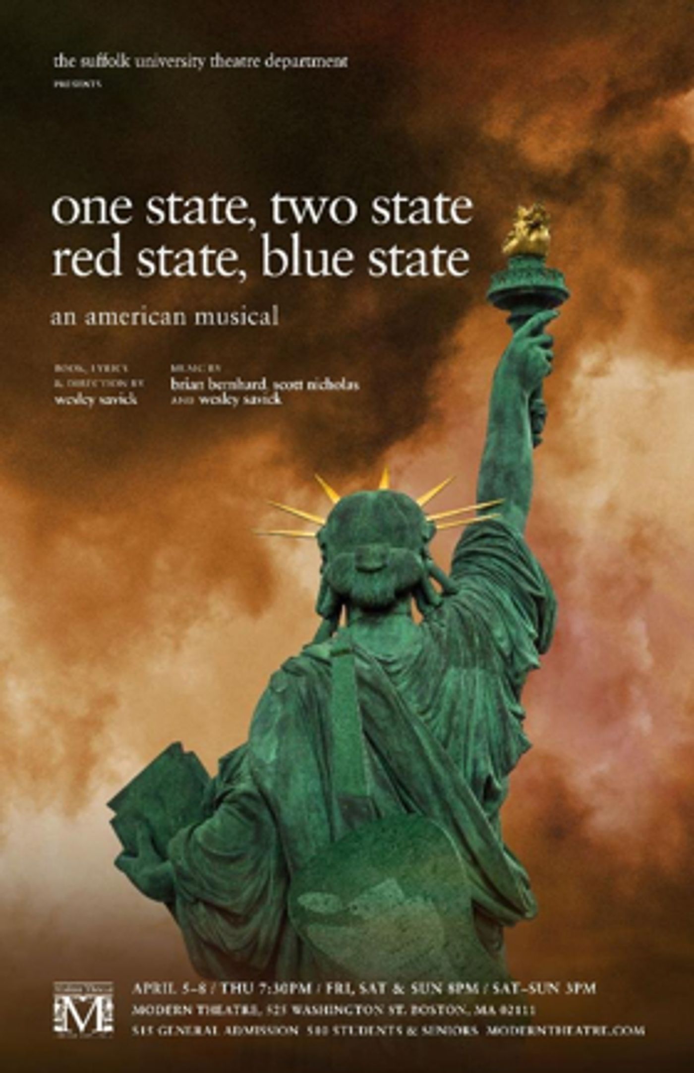 Suffolk University Theatre Department Announces ONE STATE, TWO STATE, RED STATE, BLUE STATE  Image