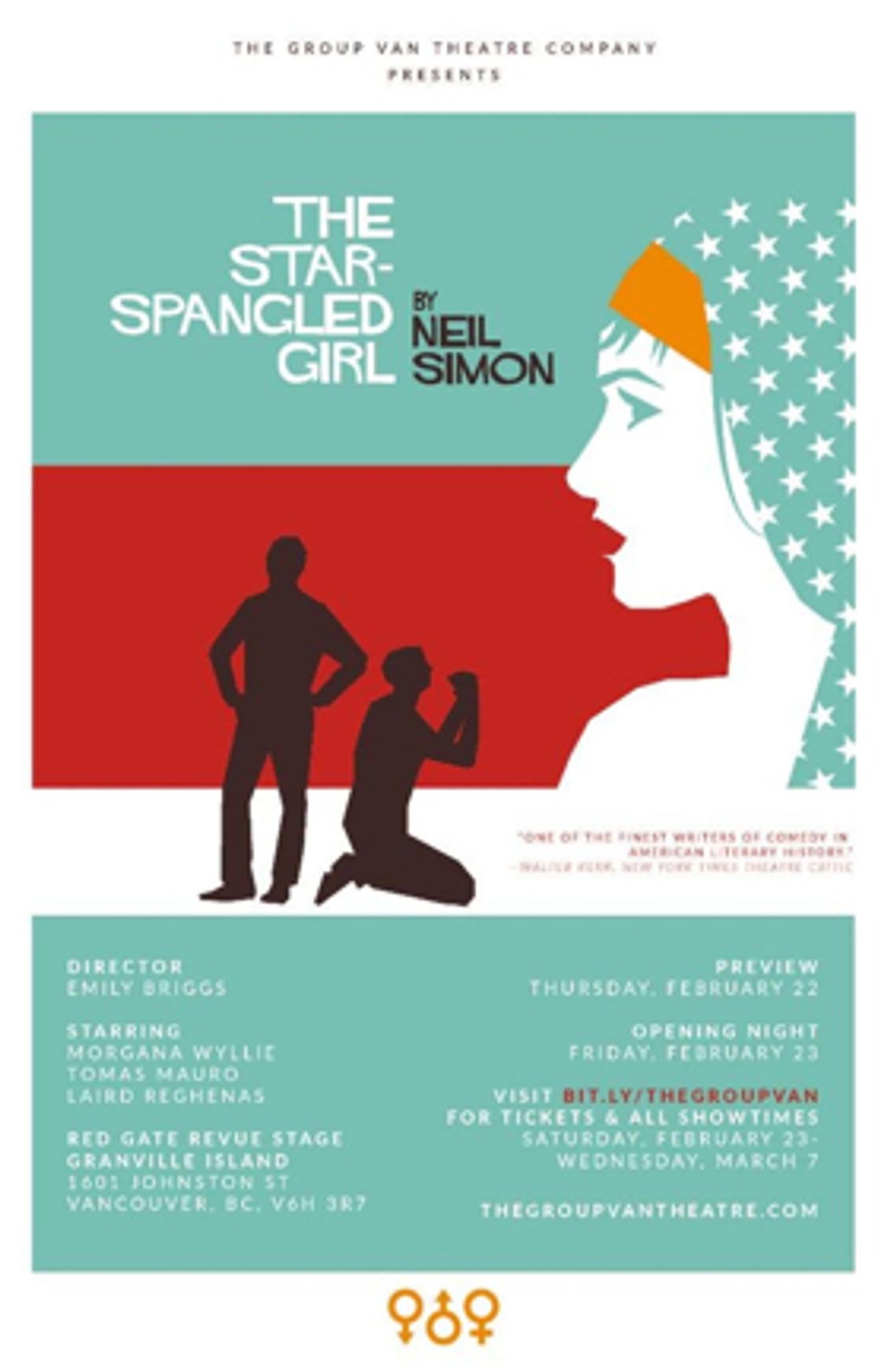 Neil Simon's THE STAR-SPANGLED GIRL Comes to the Revue Stage  Image
