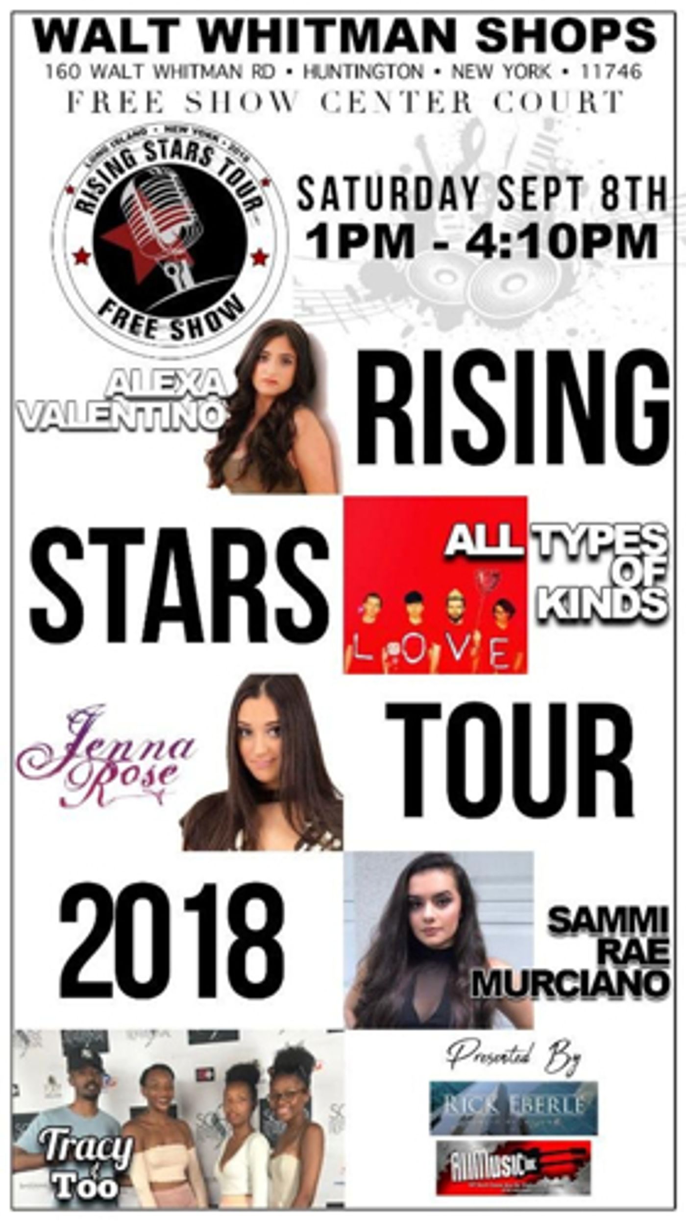 Rising Stars Mall Tour Returns to Walt Whitman Mall This Saturday  Image